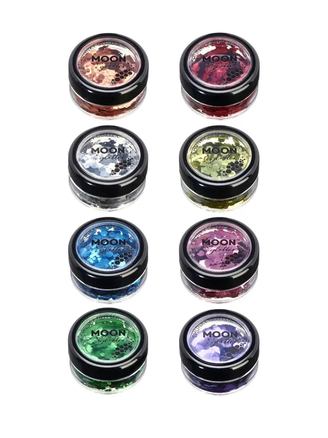smiffys-moon-glitter-chunky-glitzer-blau-3-g image 1