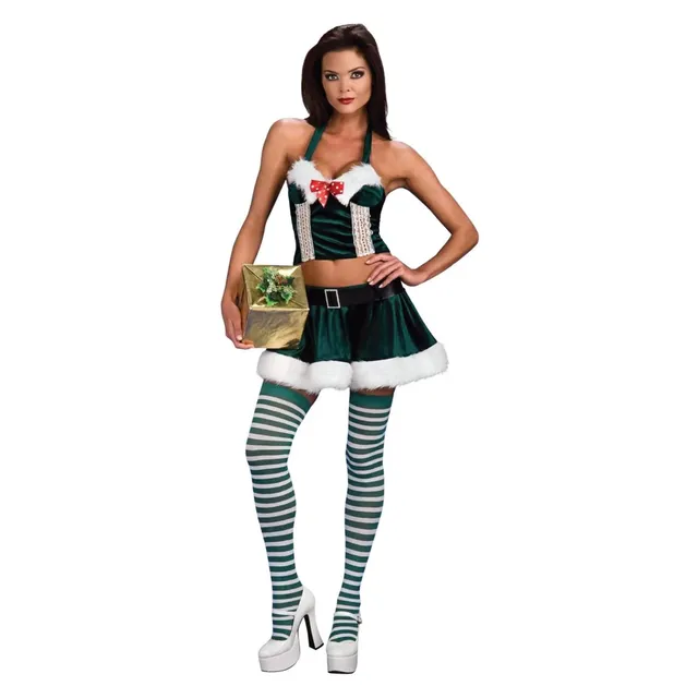 rubie-s-deluxe-sexy-santa-kost-m-holly-helper-rot-gr-m image 1