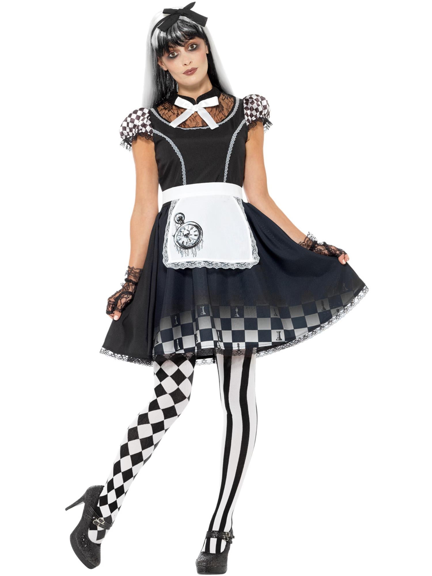 smiffys-fever-gothic-alice-kost-m-damen-schwarz-m image 4