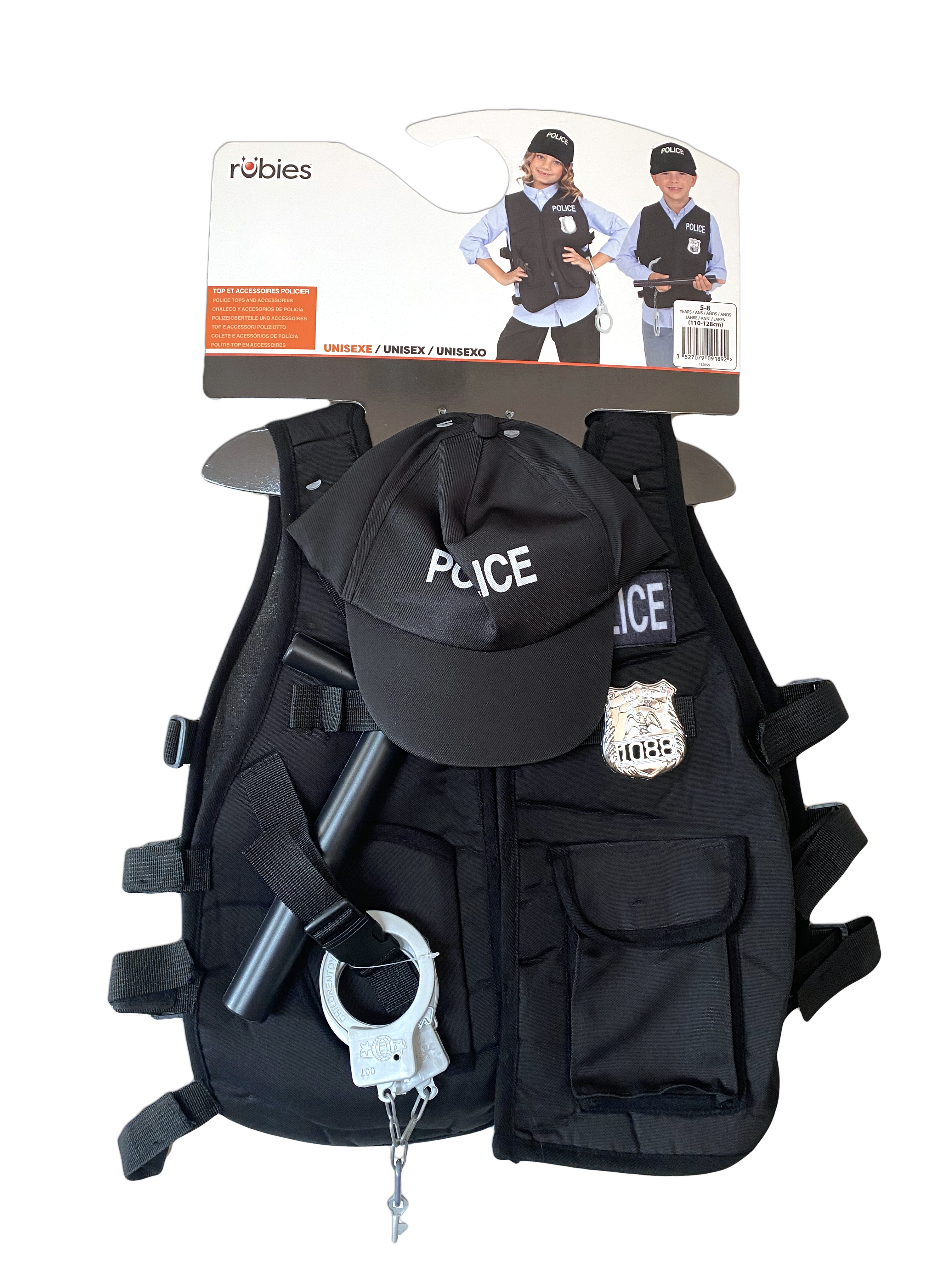rubies-policier-polizei-kost-m-kinder-5-8-jahre-top-zubeh-r image 5
