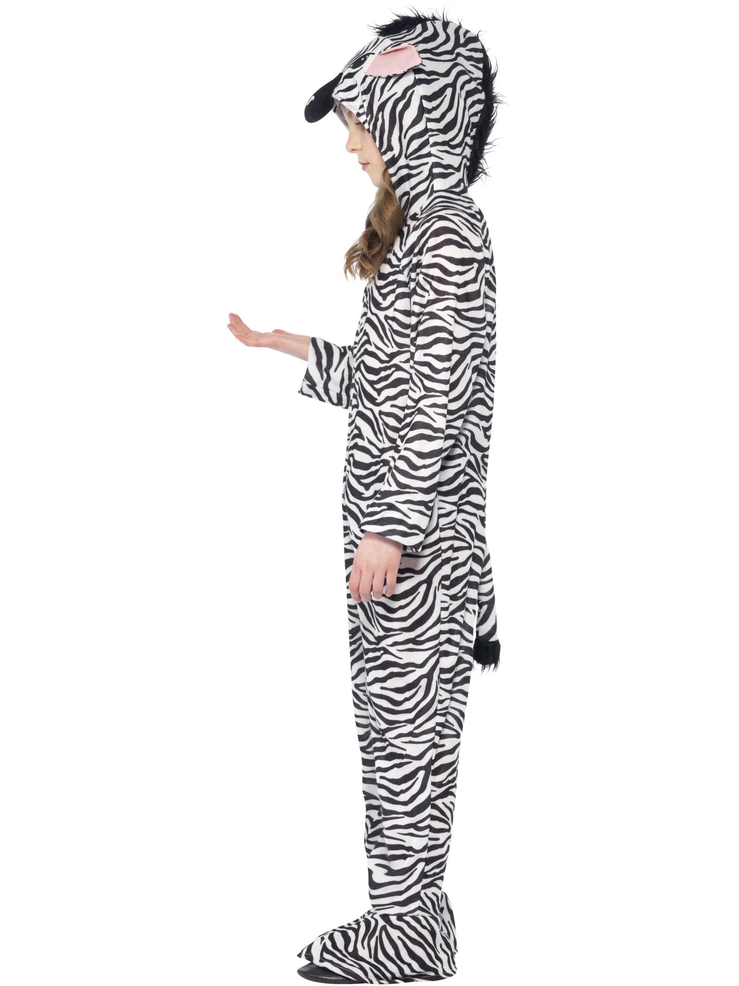 smiffys-fever-zebra-kost-m-kinder-schwarz-wei-overall image 3