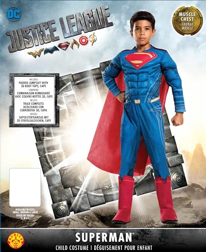 rubie-s-justice-league-deluxe-superman-kost-m-jungen-s image 5
