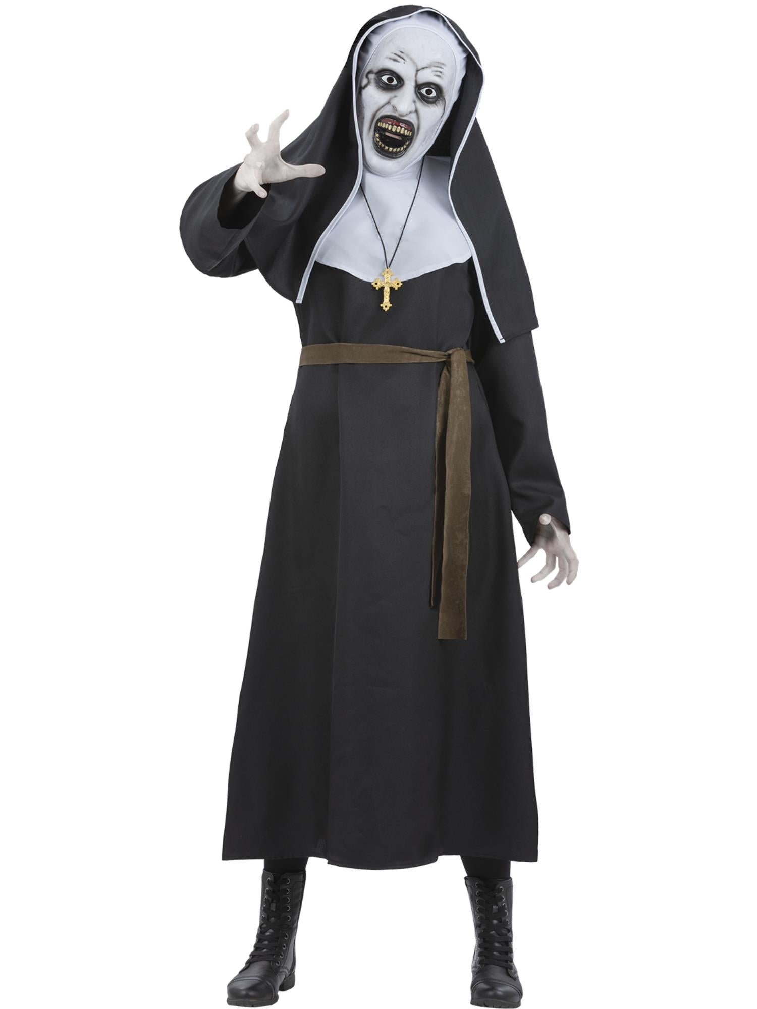 smiffys-fever-the-nun-valak-kost-m-damen-gr-m-mit-maske image 4