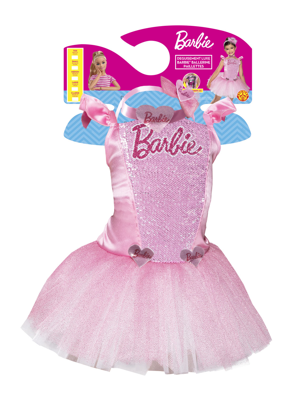 rubies-barbie-ballerina-kost-m-kinder-pailletten-tutu image 6