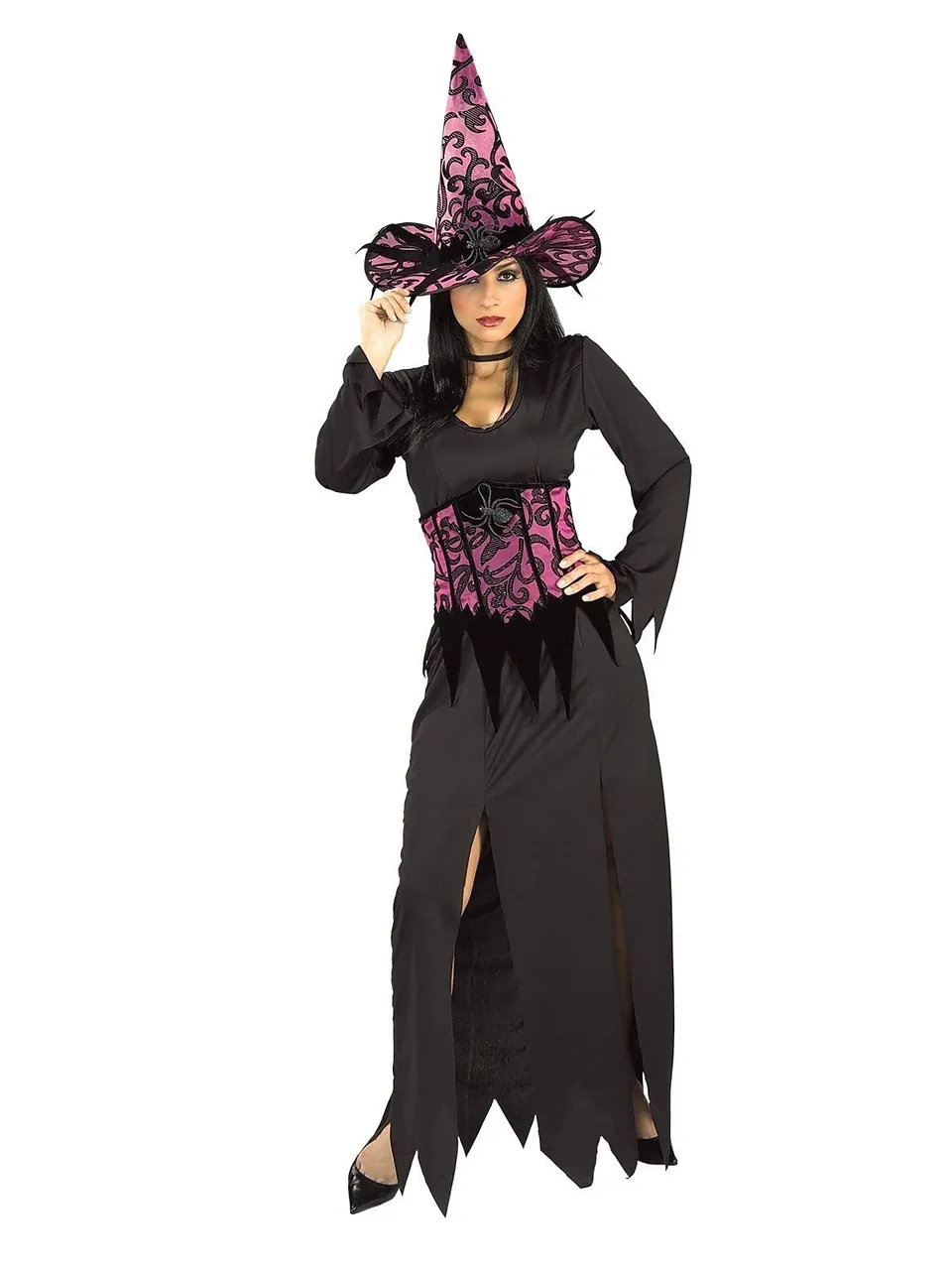 rubie-s-deluxe-elegant-witch-kost-m-std-hexenkleid-schwarz-lang image 1
