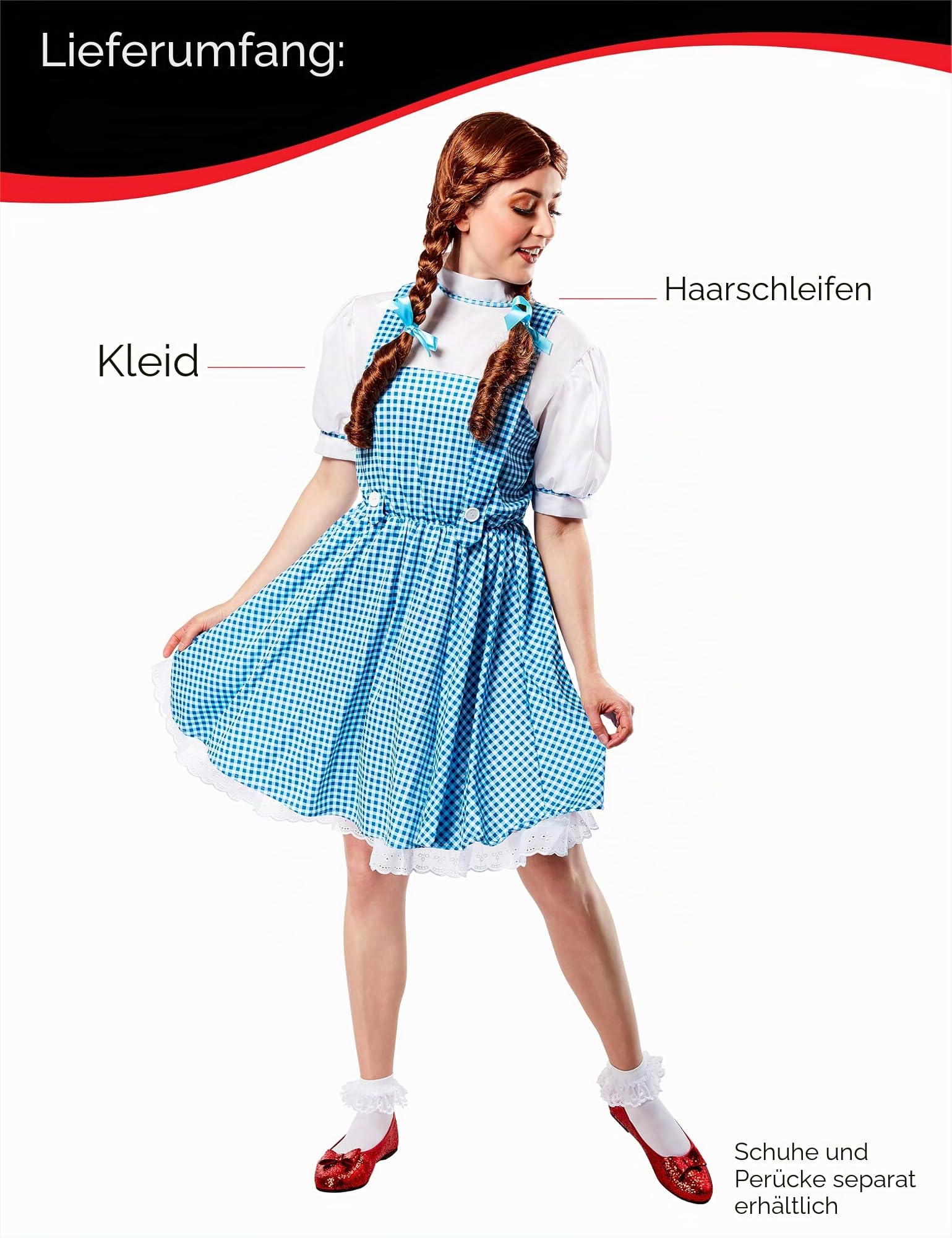 rubie-s-deluxe-dorothy-kleid-damenkost-m-std-blau-wei image 2