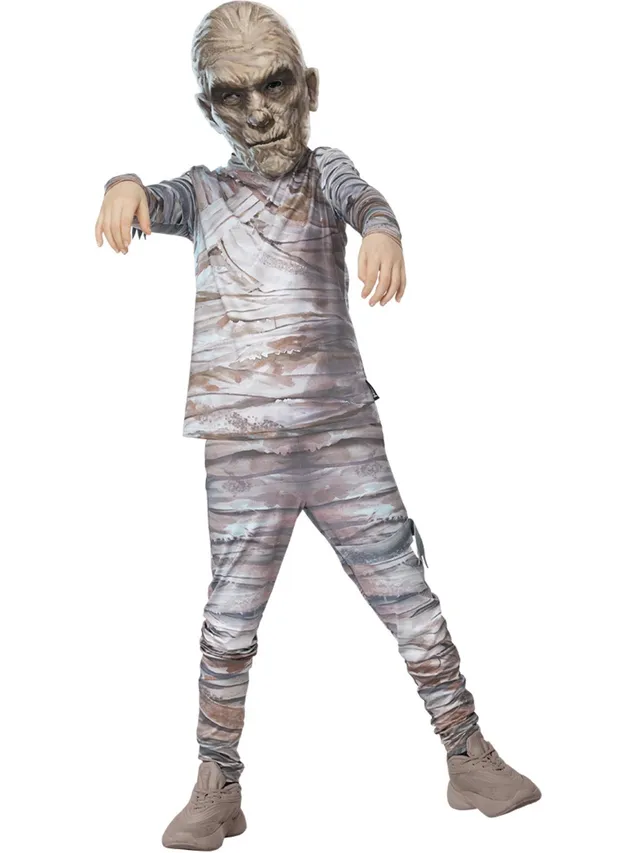 smiffys-fever-mumien-kost-m-kinder-mit-eva-maske image 1