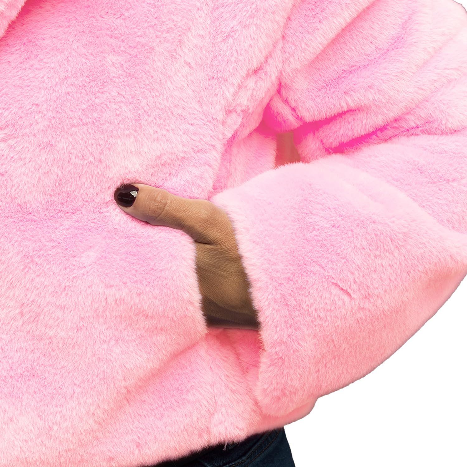 boland-accessories-fluffy-rave-jacke-damen-m-l-flauschig-kurz image 3