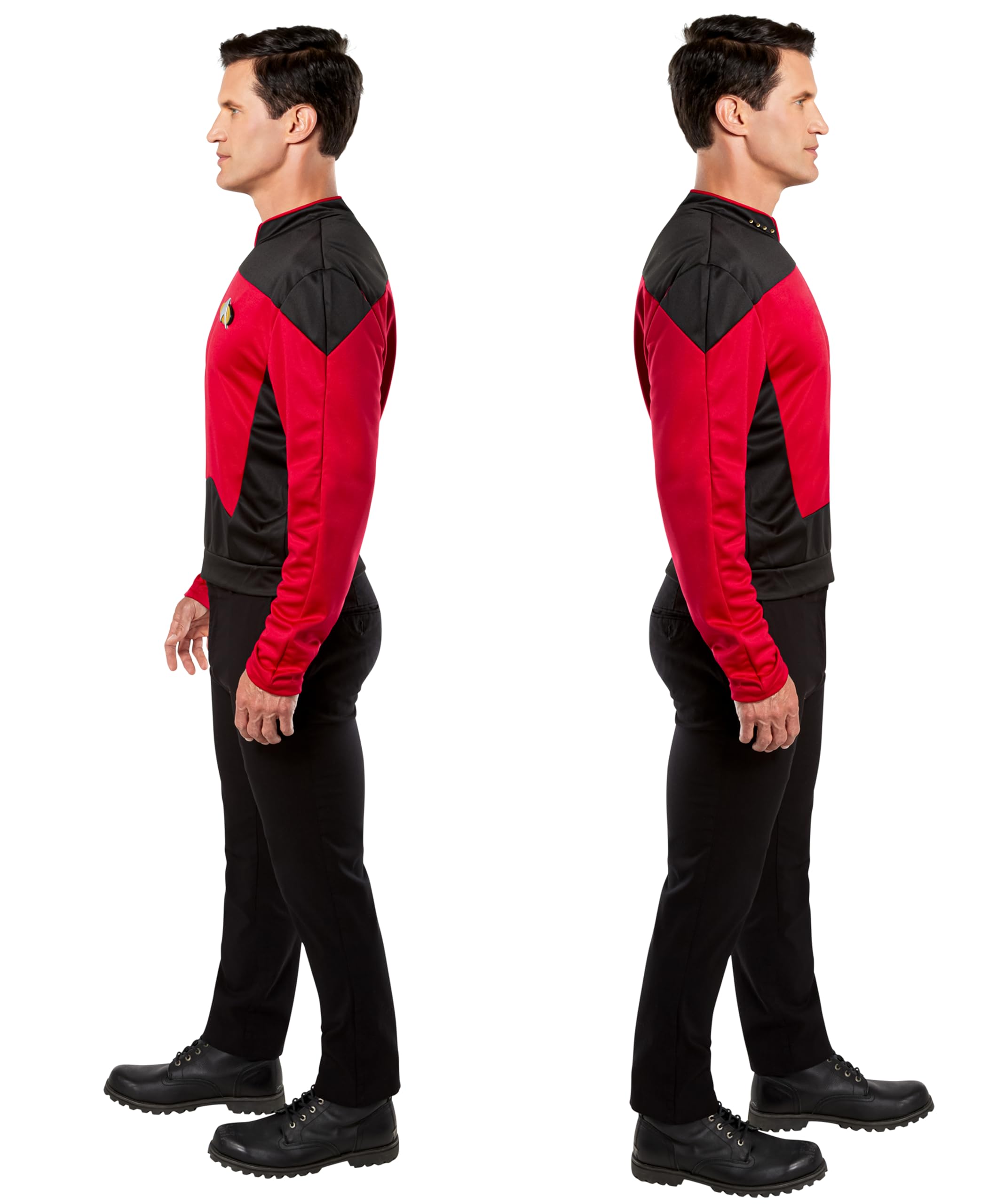 rubie-s-deluxe-star-trek-picard-kost-mshirt-erwachsene-rot image 3