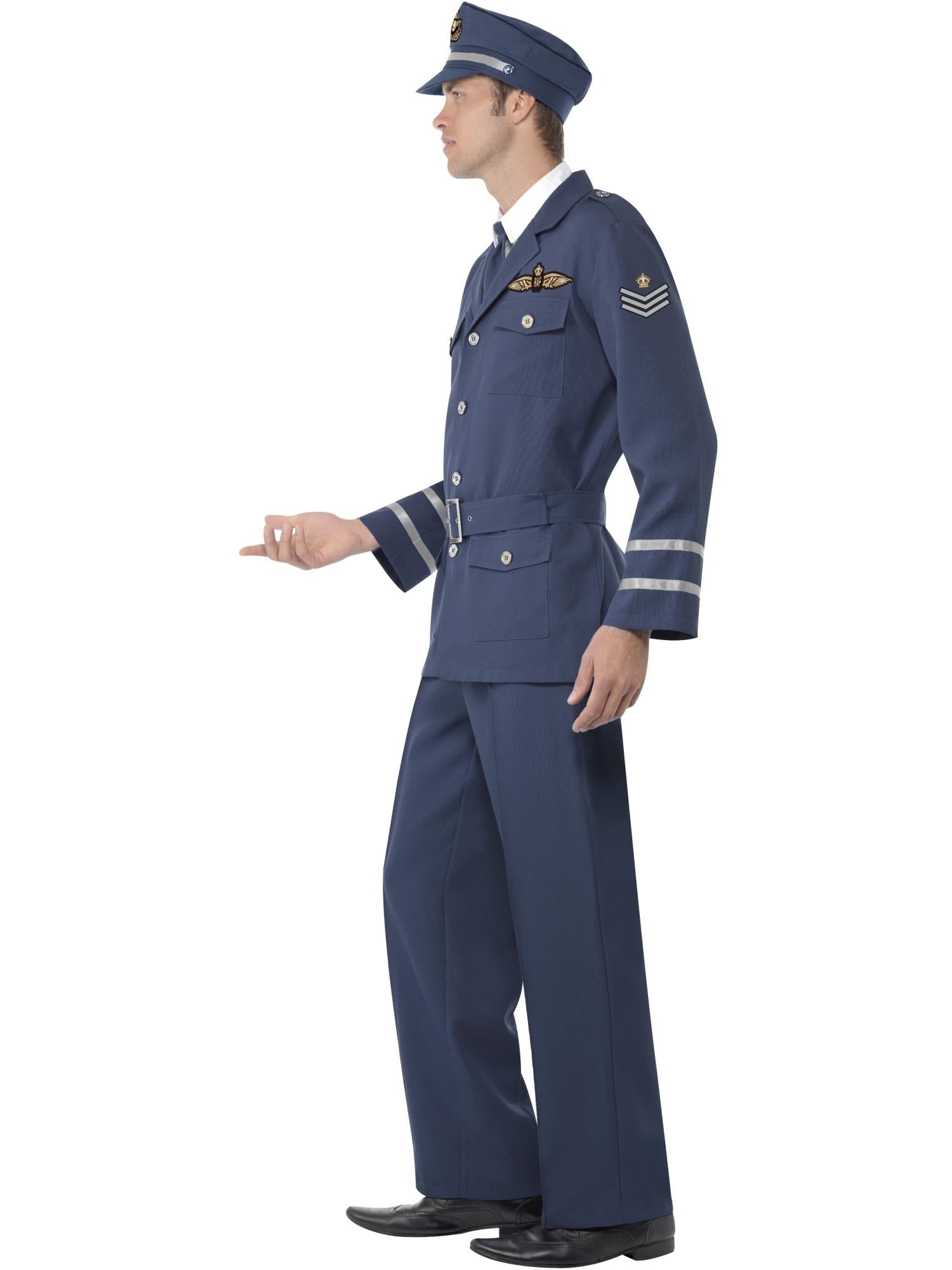 smiffys-fever-ww2-air-force-captain-kost-m-blau-herren image 3