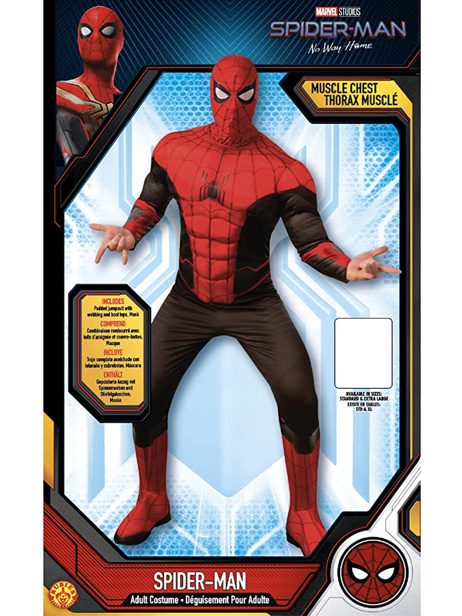 rubies-spider-man-no-way-home-kost-m-erwachsene-rot image 2