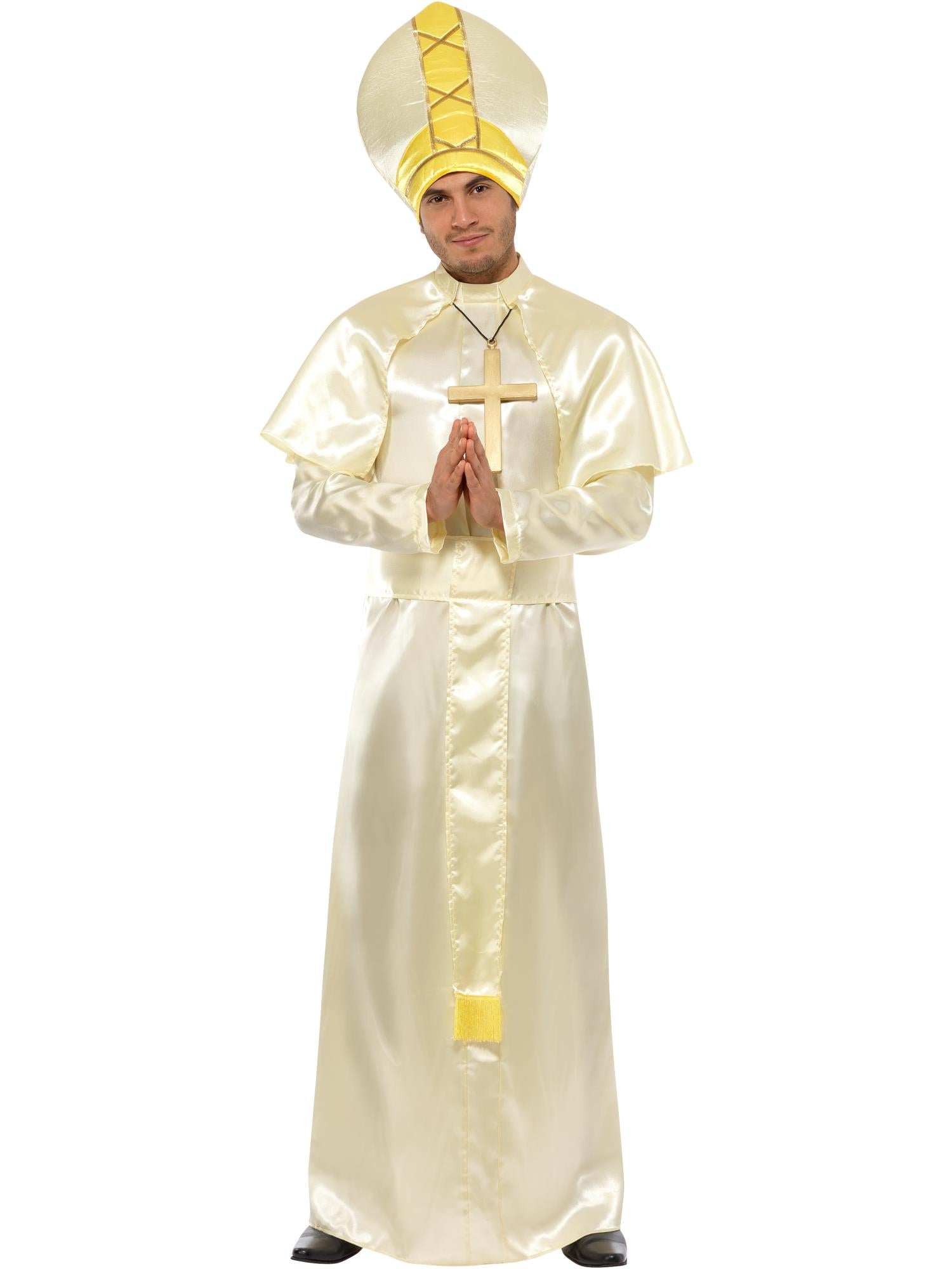 smiffys-fever-papst-kost-m-creme-gold-5-teilig image 4