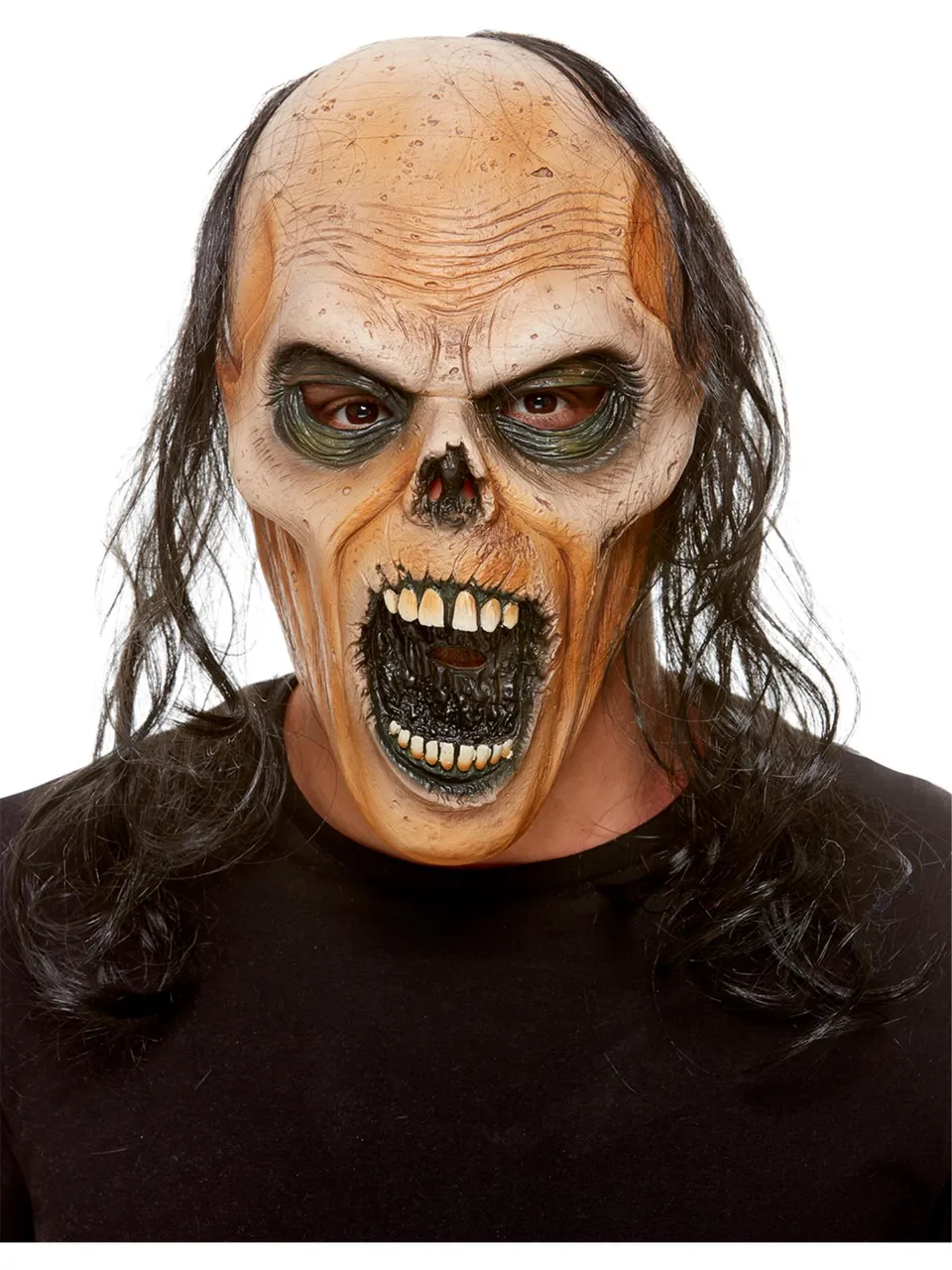 smiffys-makeup-fx-zombie-latex-maske-braun-einheitsgr-e image 1
