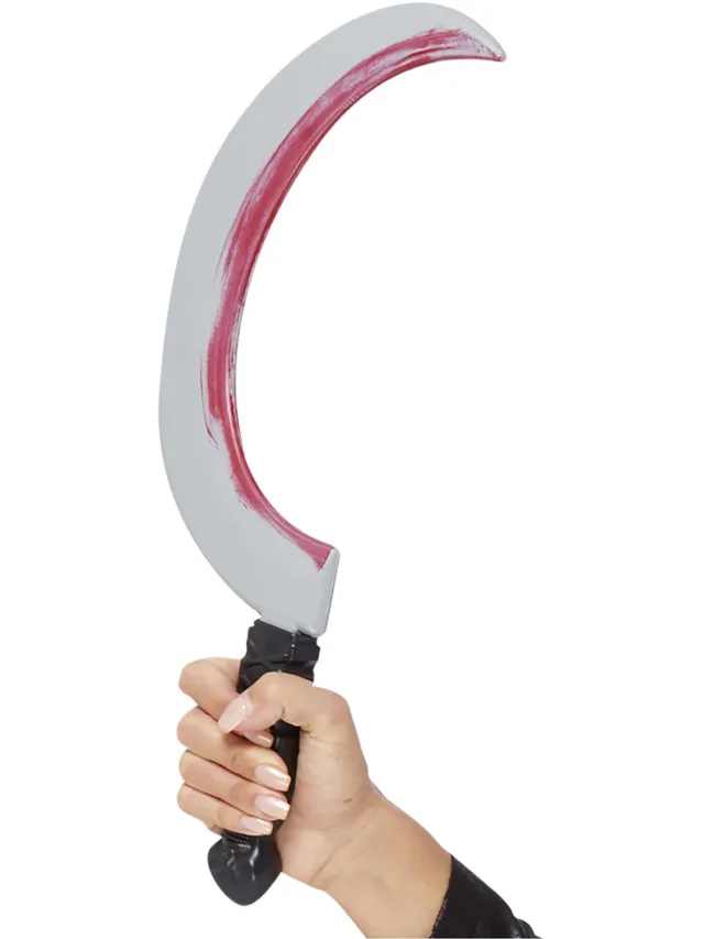 smiffys-fever-sichel-schwert-43cm-blut-spielzeugwaffe image 1
