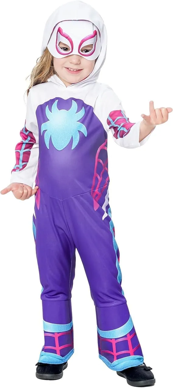 rubie-s-deluxe-ghost-spider-kost-m-kleinkind-5-6-j-mit-maske image 1