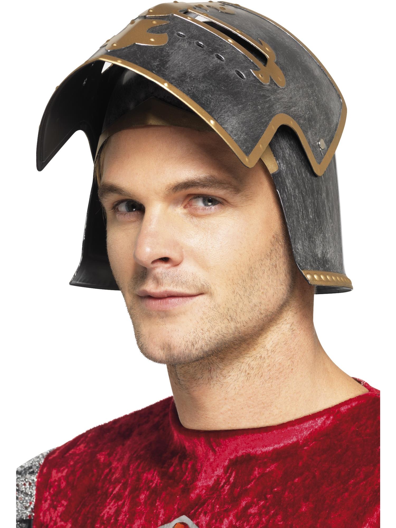 smiffys-fever-kreuzritter-helm-silber-gold-ritter-kost-m image 2