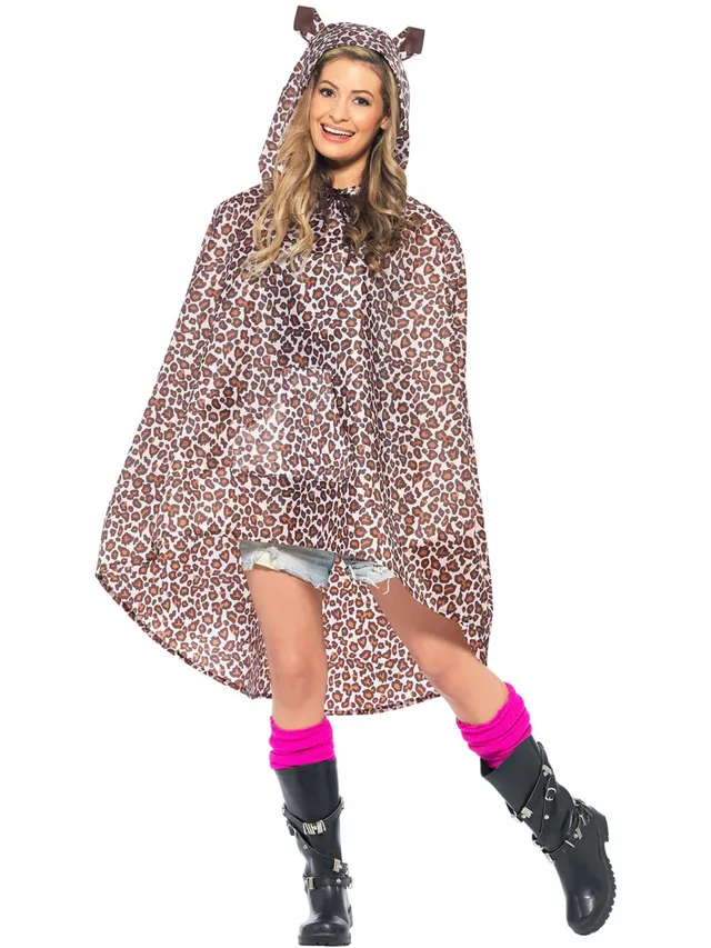 smiffys-fever-leopard-poncho-mit-kapuze-einheitsgr-e image 1