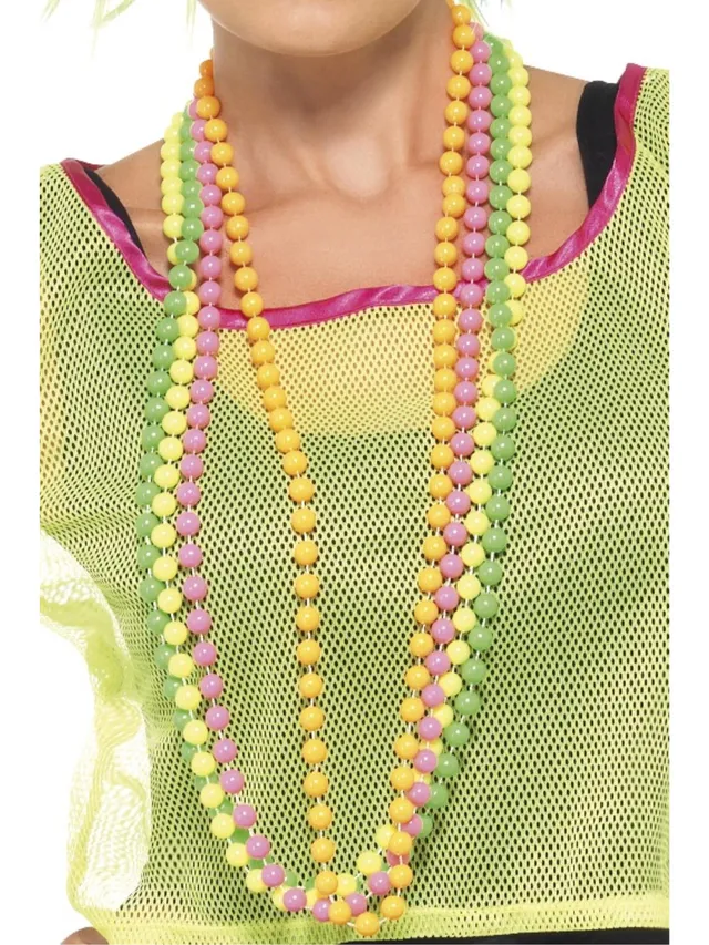 smiffys-fever-perlenketten-neon-4er-set-bunt image 1