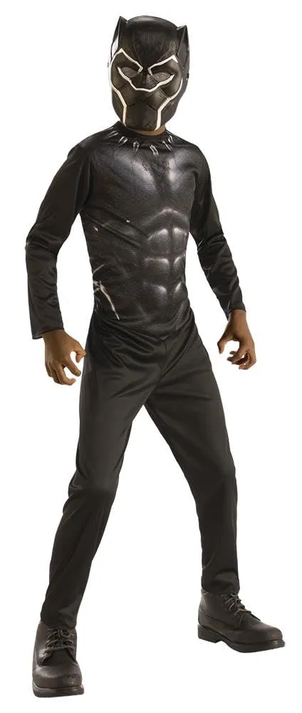 rubie-s-deluxe-black-panther-kost-m-8-10-jahre-marvel image 1