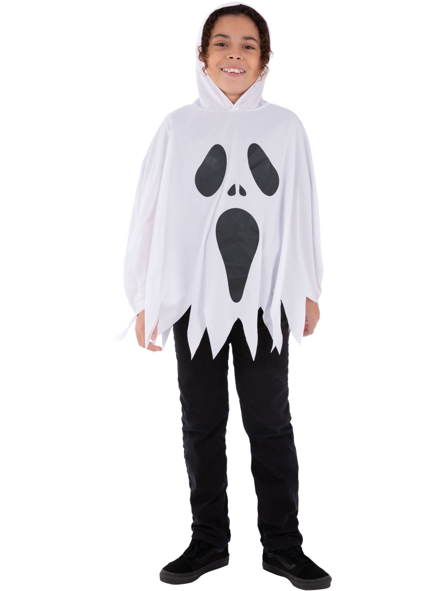 smiffys-ghost-poncho-kinder-geister-kost-m-wei-kapuze image 4
