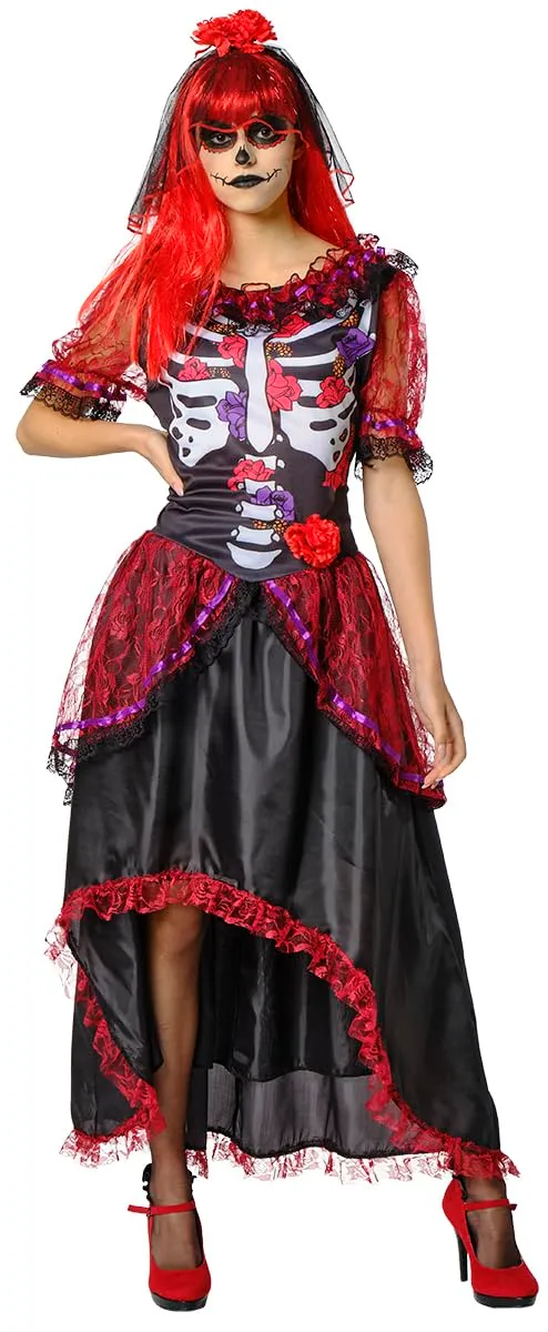 rubie-s-deluxe-la-catrina-damenkost-m-kleid-halloween image 1