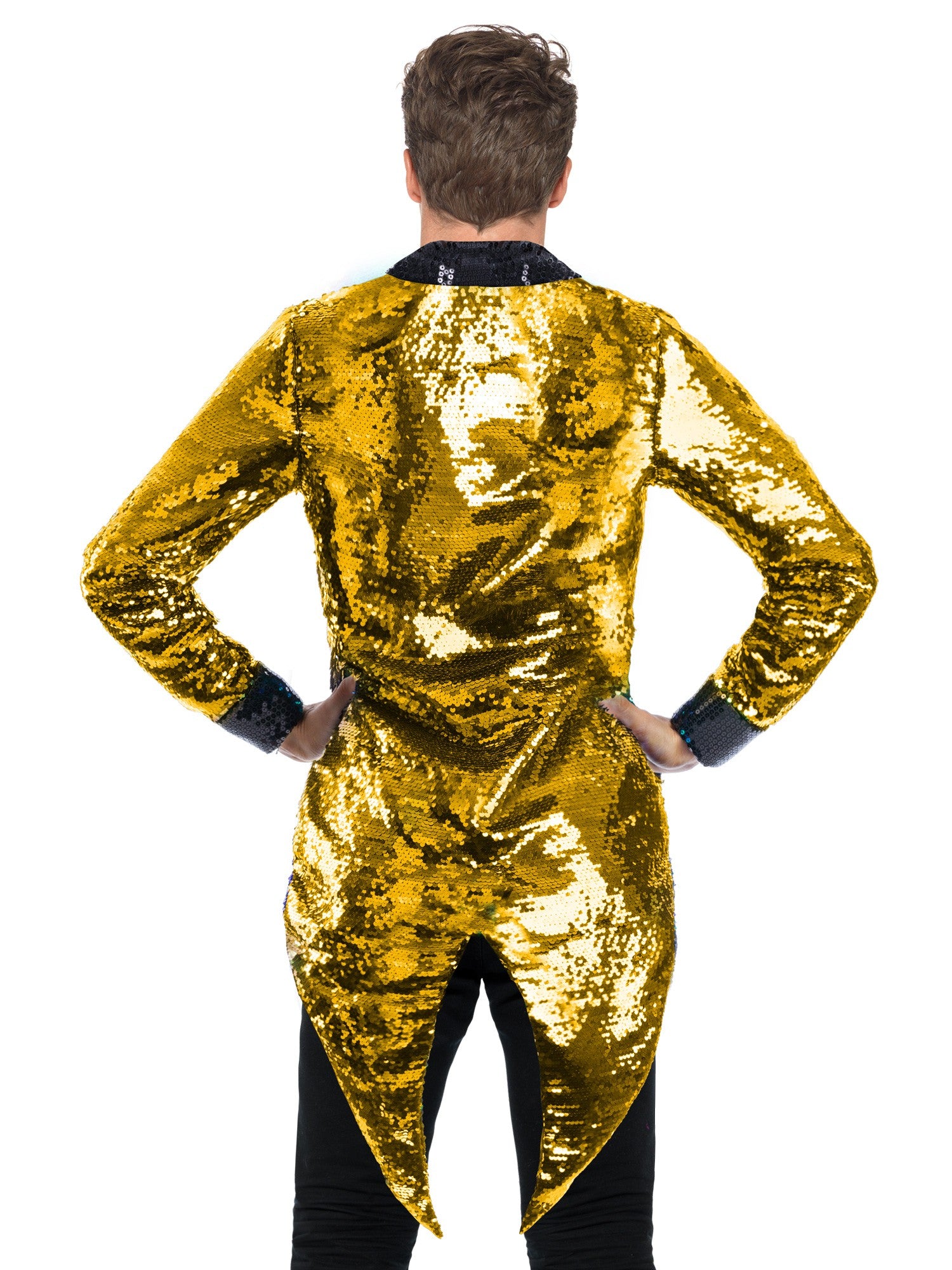 smiffys-fever-pailletten-frack-jacke-gold-silber-l image 5