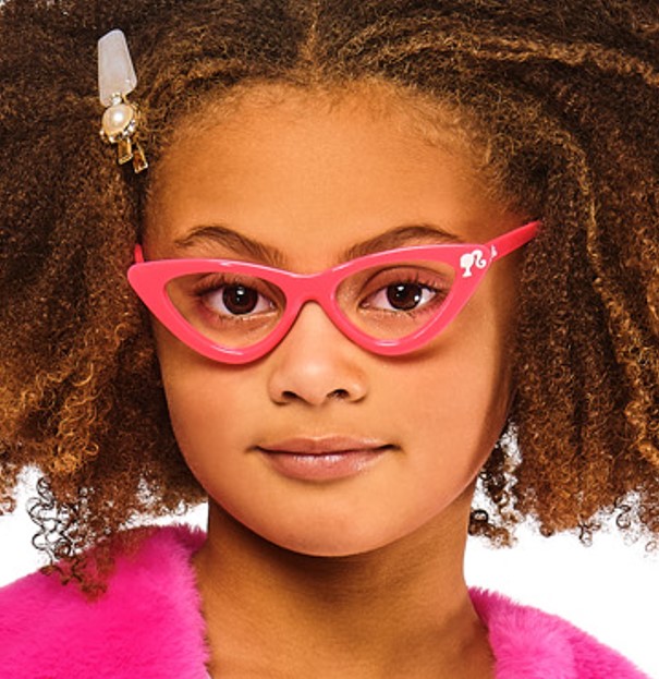 rubies-barbie-fellweste-brille-set-rosa-5-8-jahre image 5