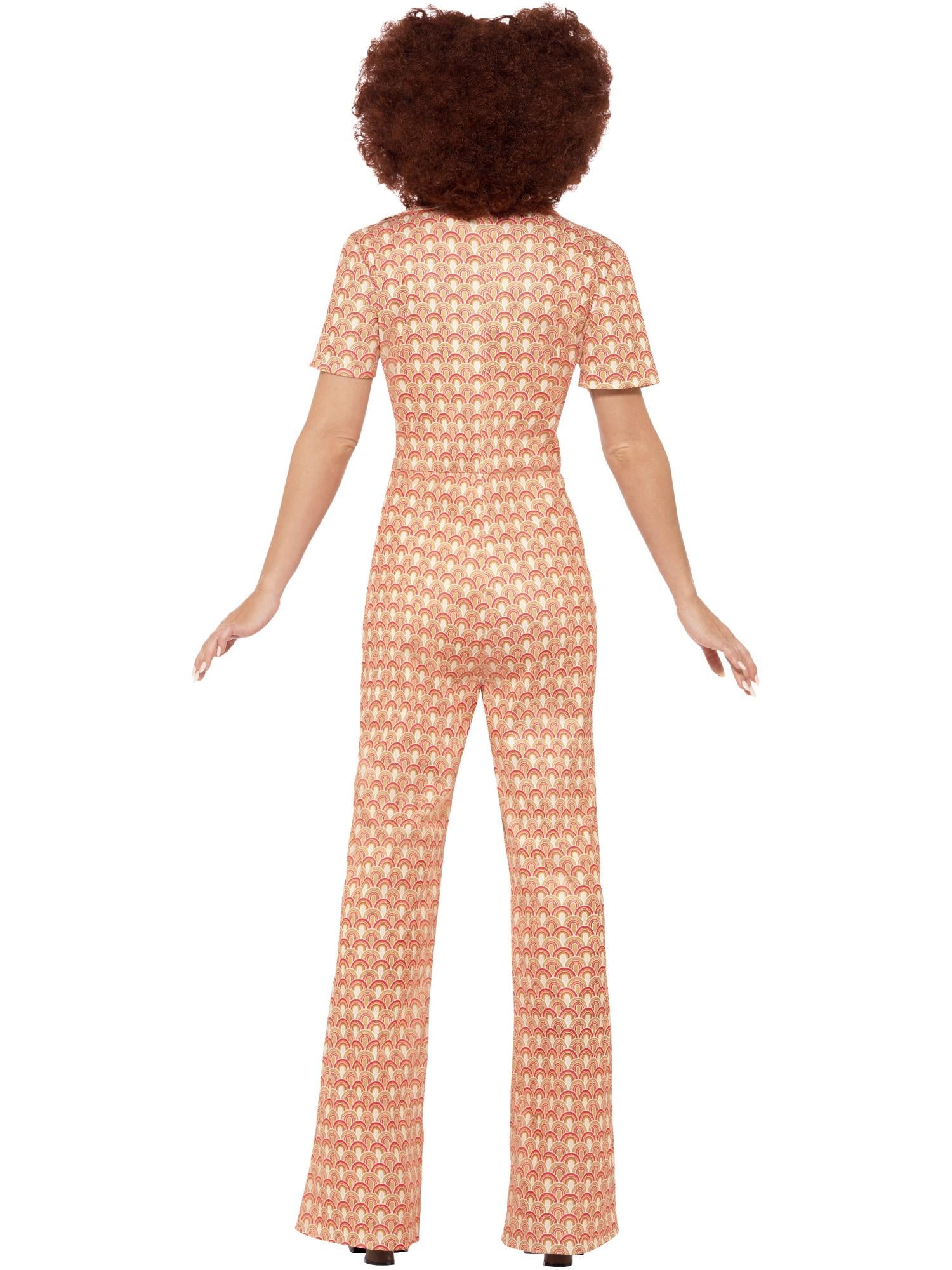 smiffys-fever-authentic-70s-chic-kost-m-orange-jumpsuit-damen image 2