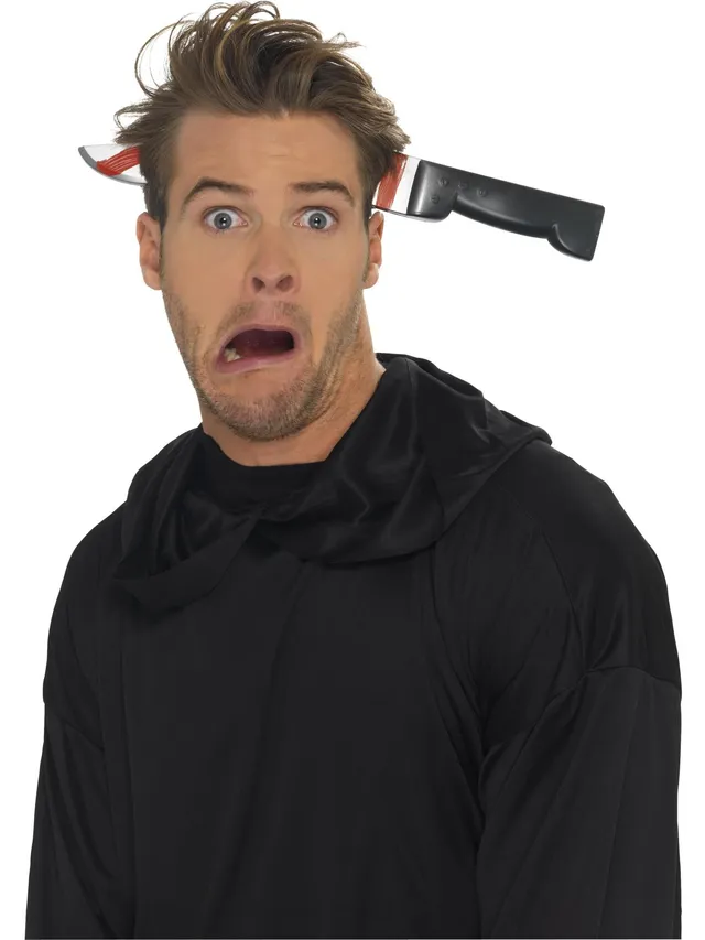 smiffys-fever-messer-durch-kopf-haarreif-schwarz image 1