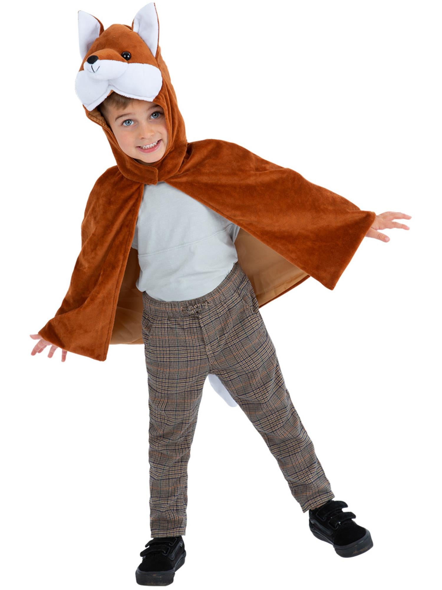 smiffys-fever-fuchs-pl-sch-cape-kinder-braun-4-7-jahre image 3