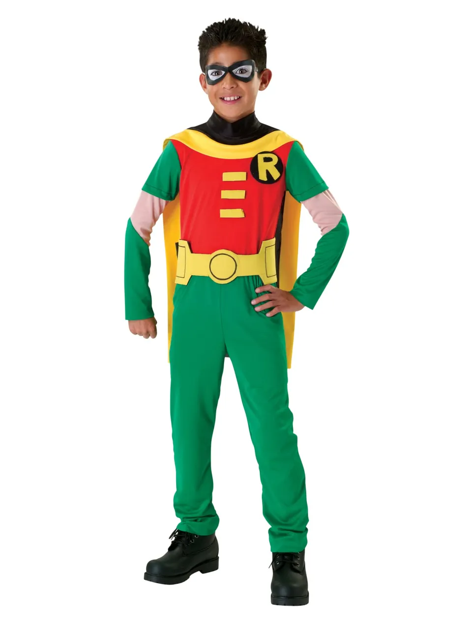 rubie-s-deluxe-teen-titans-robin-kinderkost-m-gr-s-mit-cape image 1