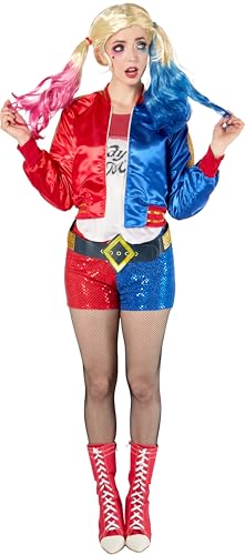 rubie-s-deluxe-harley-quinn-per-cke-blond-pink-blau-erwachsene image 8