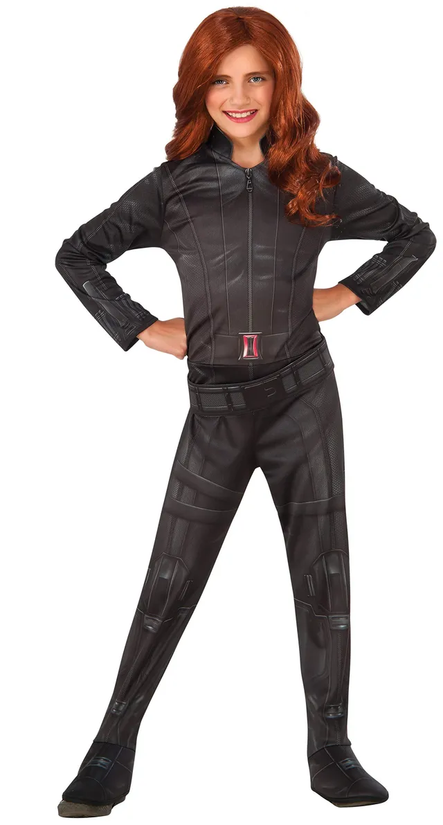 rubie-s-deluxe-black-widow-620767-kinderkost-m-schwarz-s image 1