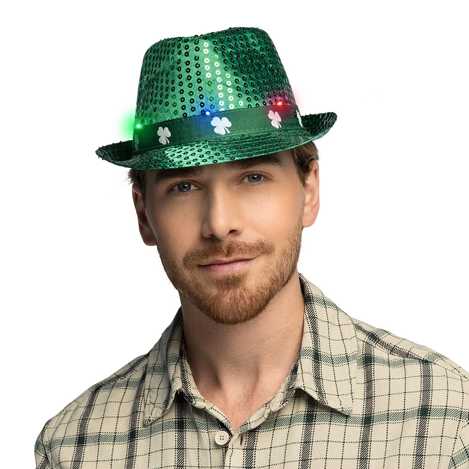 boland-44934-led-hut-kleeblatt-fedora-gr-n-pailletten image 3