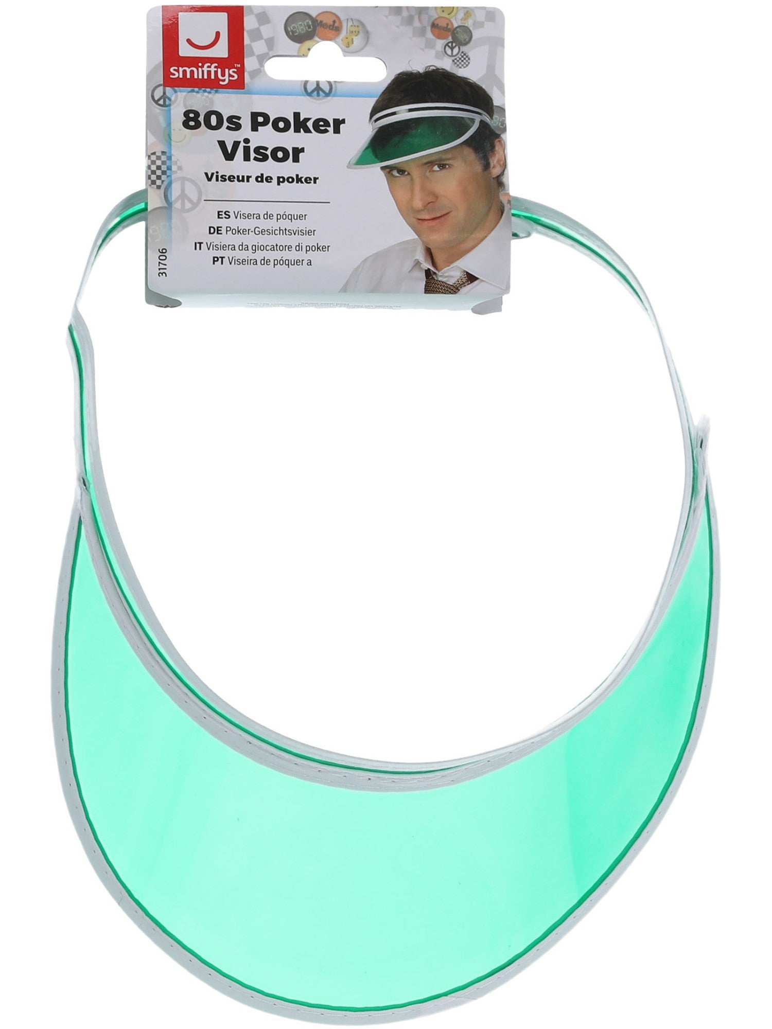 smiffys-fever-poker-visor-gr-n-schirmm-tze image 2