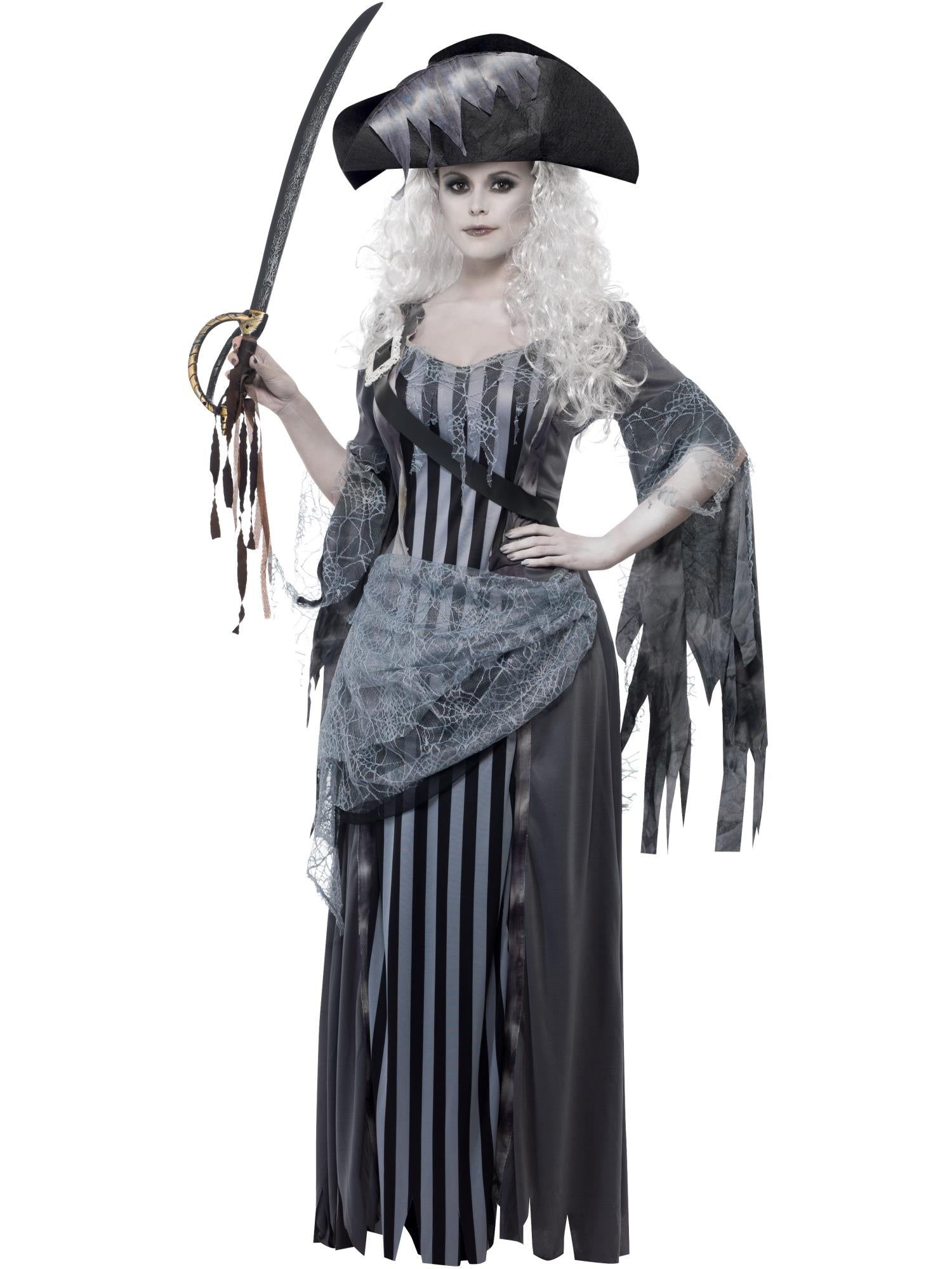 smiffys-ghost-ship-pirat-geist-kost-m-damen-grau image 4