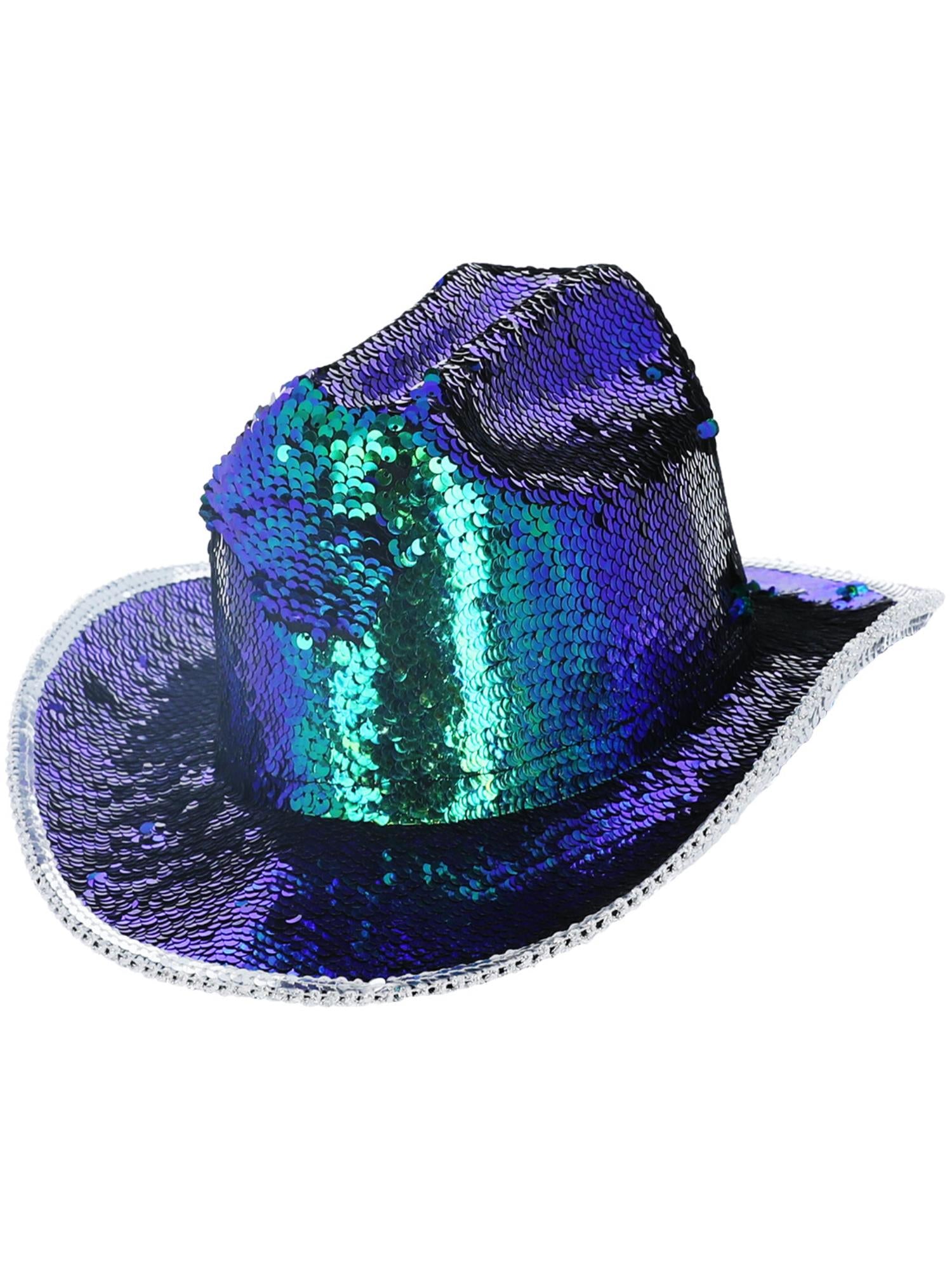 smiffys-fever-deluxe-cowgirl-hut-gr-n-pailletten image 1