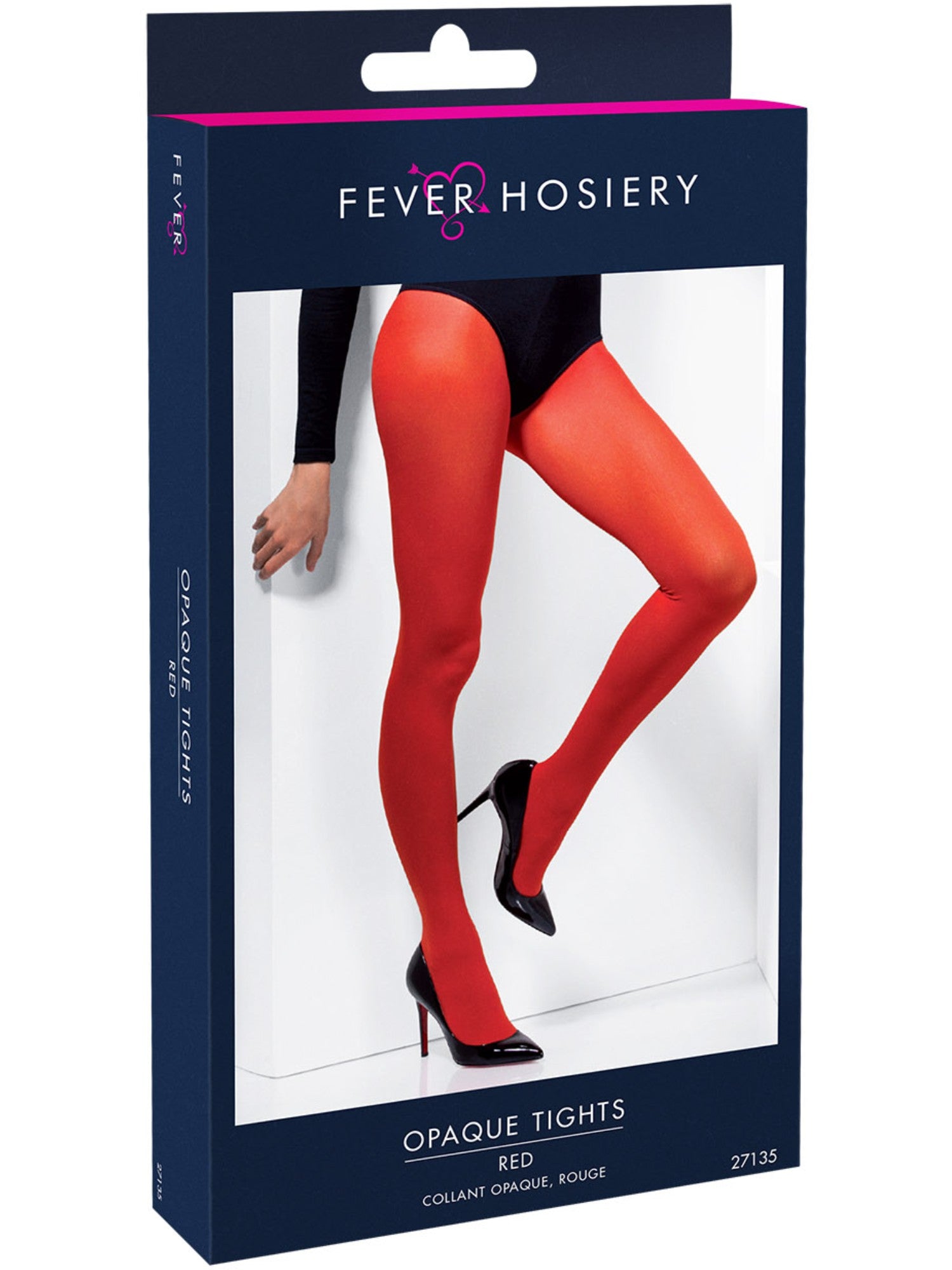 smiffys-fever-opaque-strumpfhose-damen-rot image 3