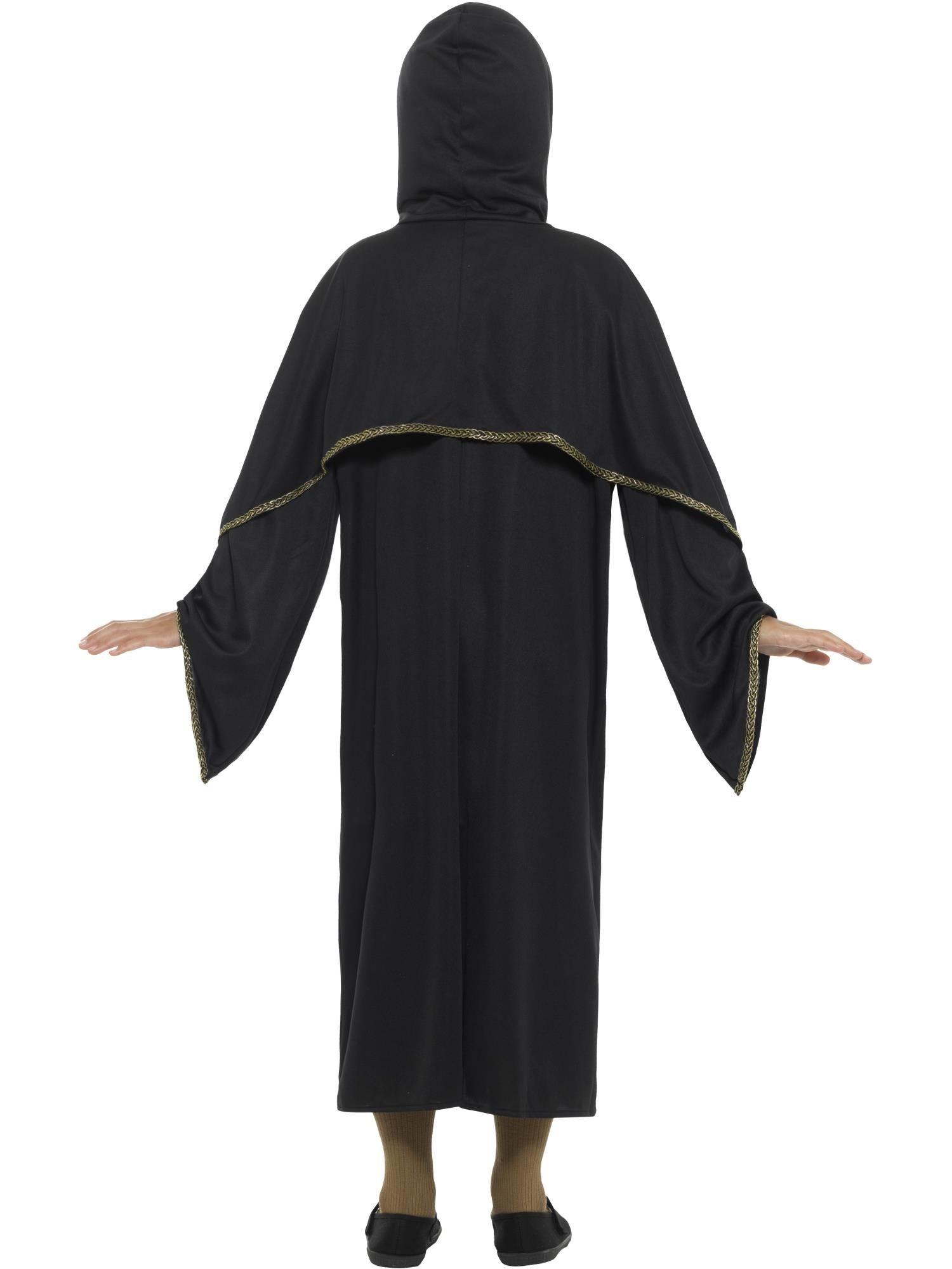 smiffys-fever-zauberer-umhang-kinder-schwarz-gold image 4