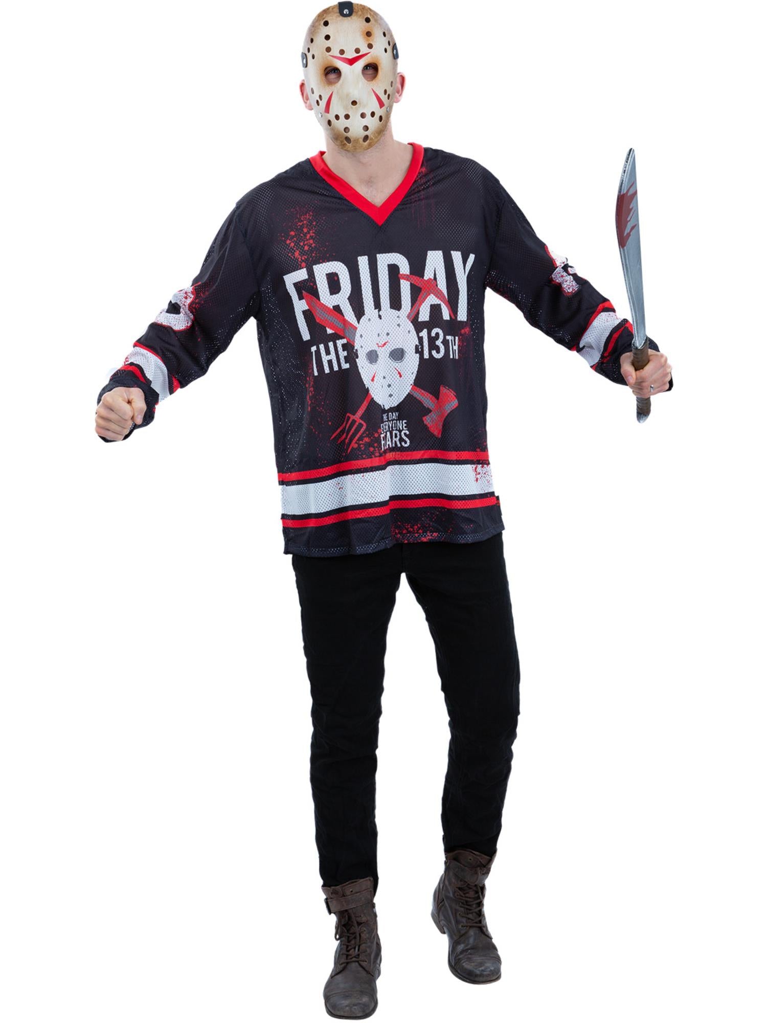 smiffys-fever-freitag-der-13th-hockey-top-jason-schwarz-rot image 5