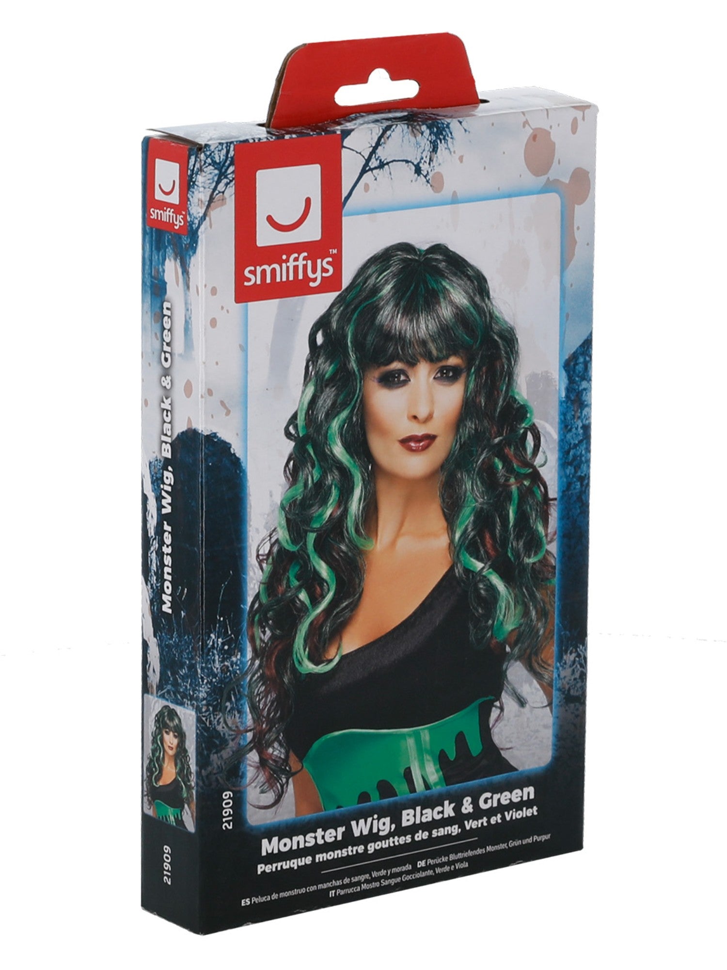 smiffys-fever-blood-drip-monster-per-cke-schwarz-gr-n image 4
