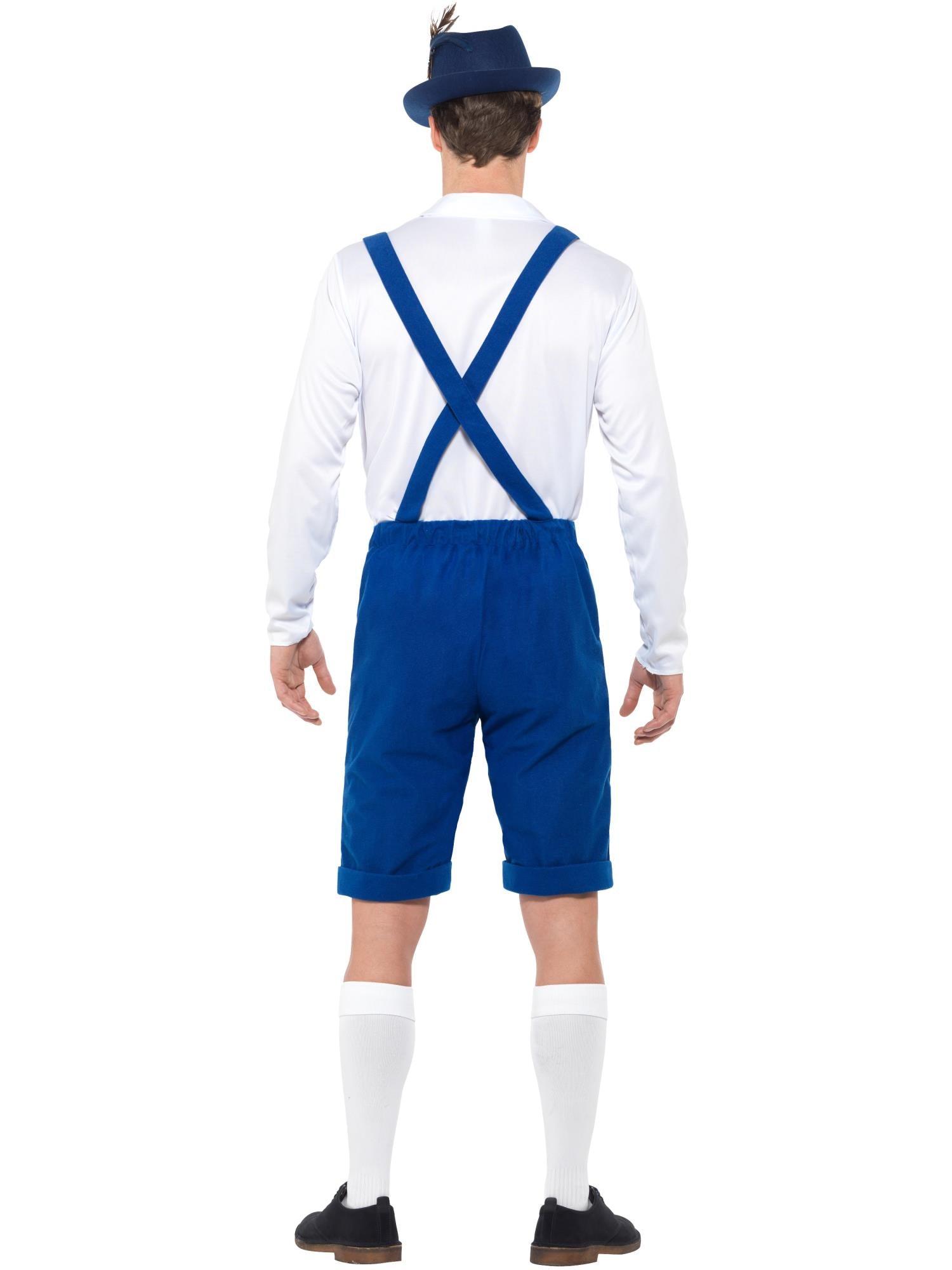smiffys-fever-bayerisches-kost-m-herren-blau-mit-hemd-gr-m image 2