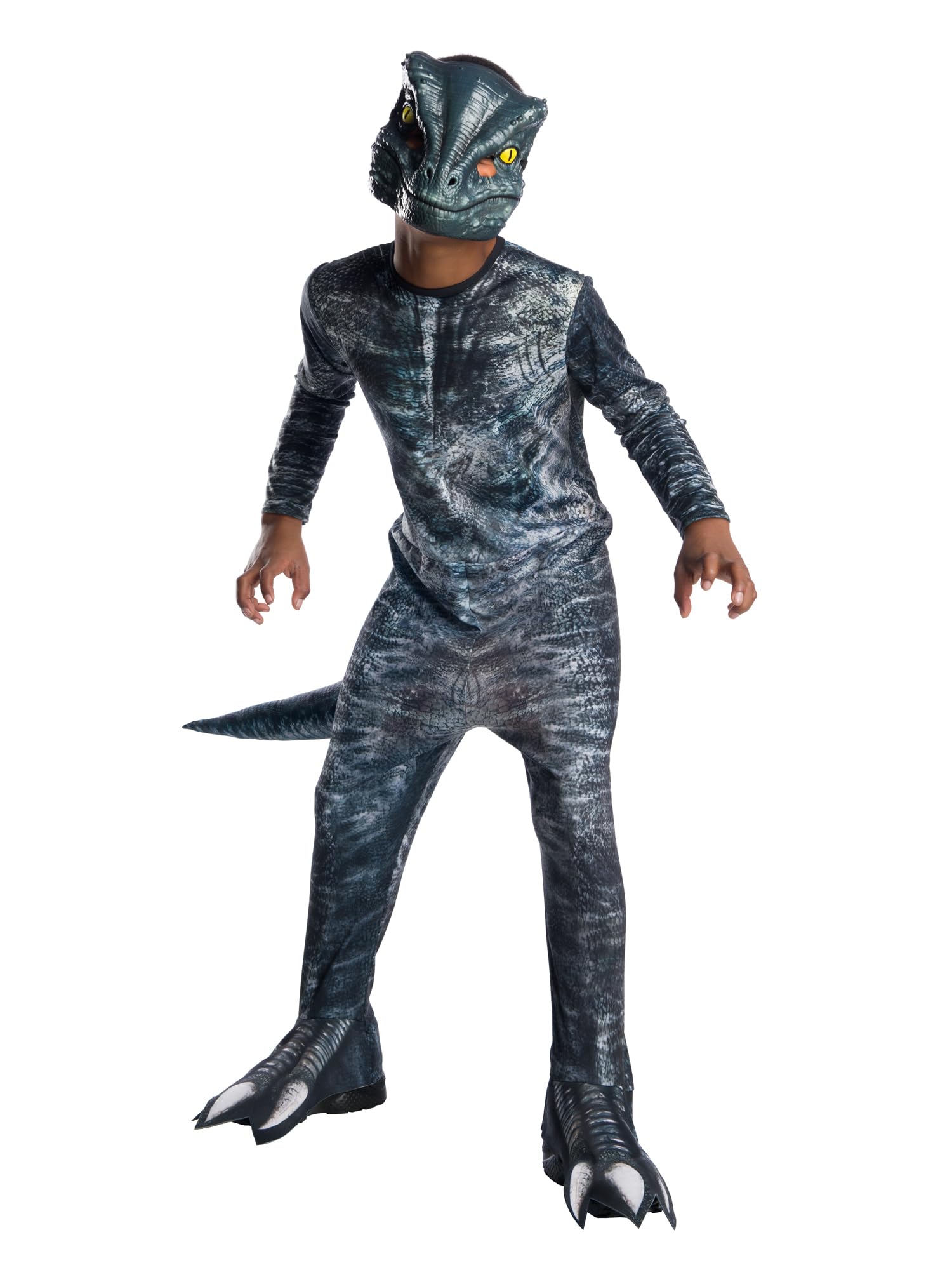 rubie-s-deluxe-velociraptor-blau-kost-m-kinder-m image 1
