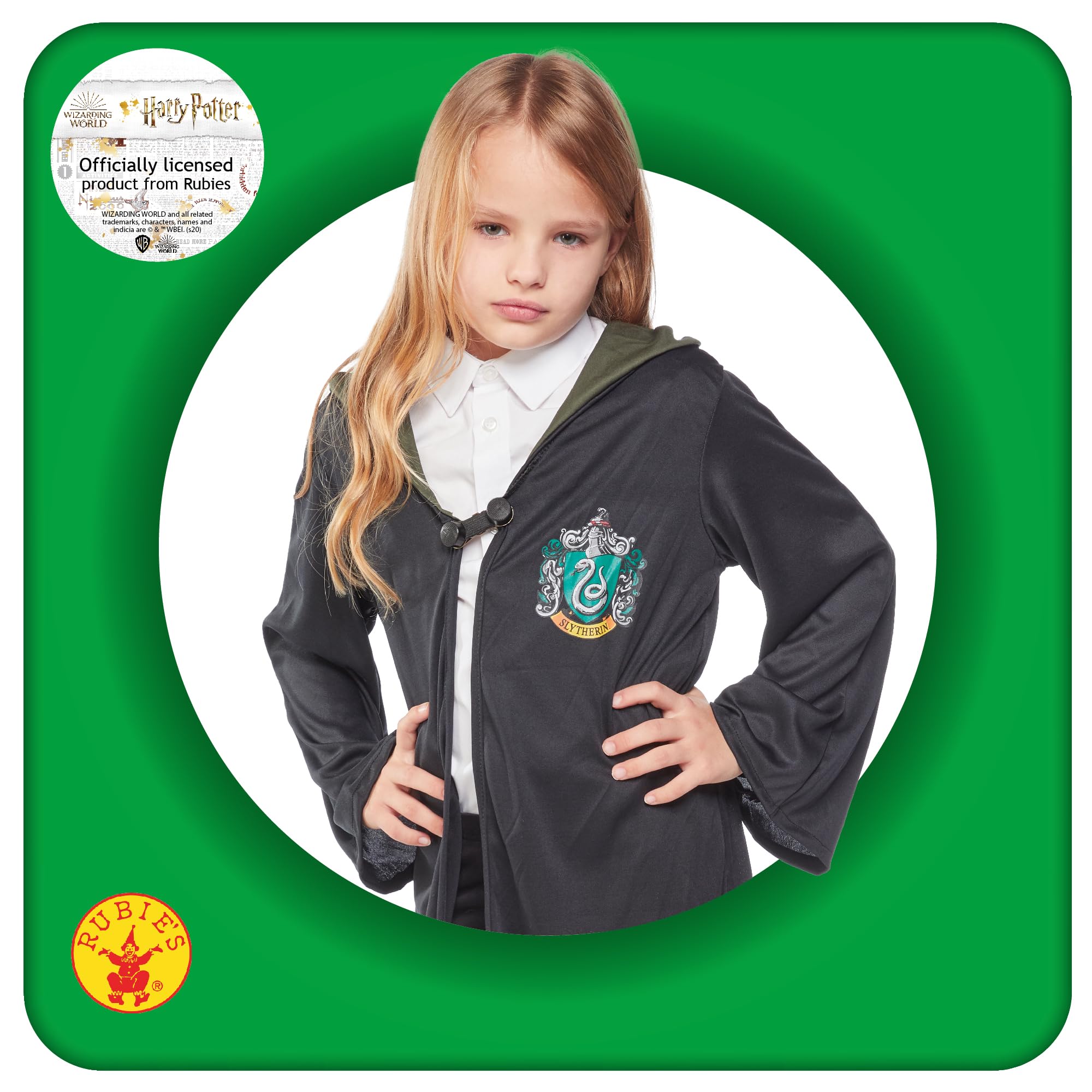 rubie-s-deluxe-slytherin-robe-kinder-gr-l-harry-potter image 3