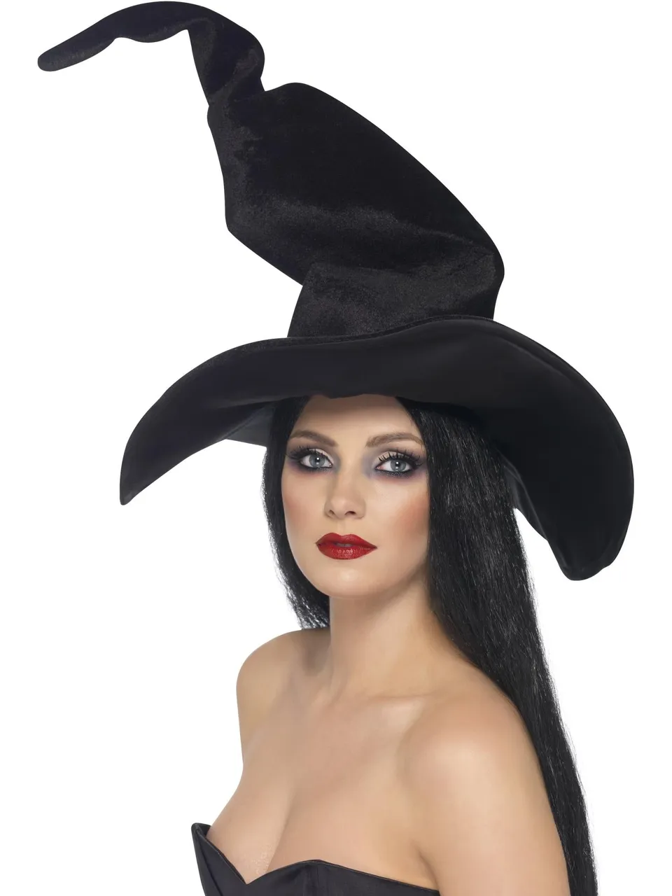 smiffys-fever-hexenhut-schwarz-velours-einheitsgr-e image 1