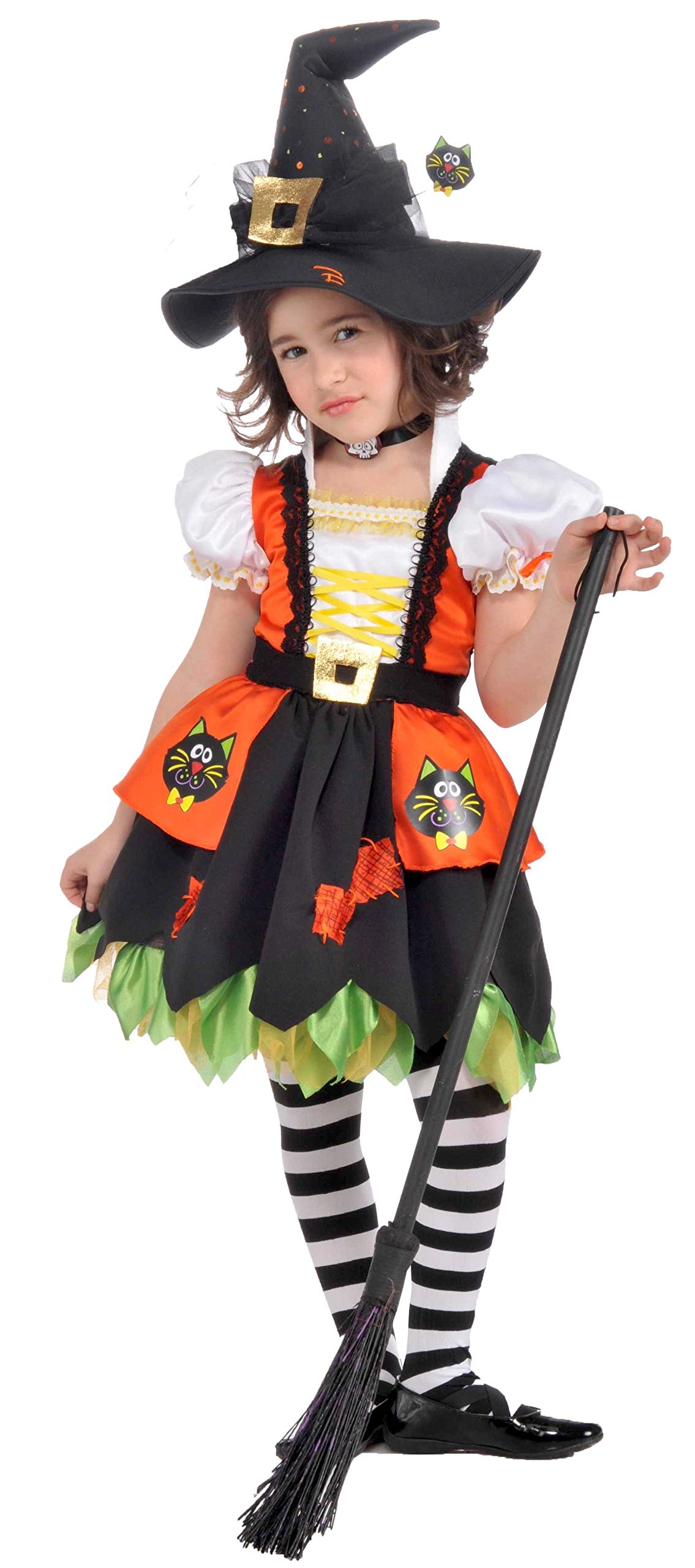 rubie-s-deluxe-kitty-witch-kost-m-kleinkind-kleid-hut image 1