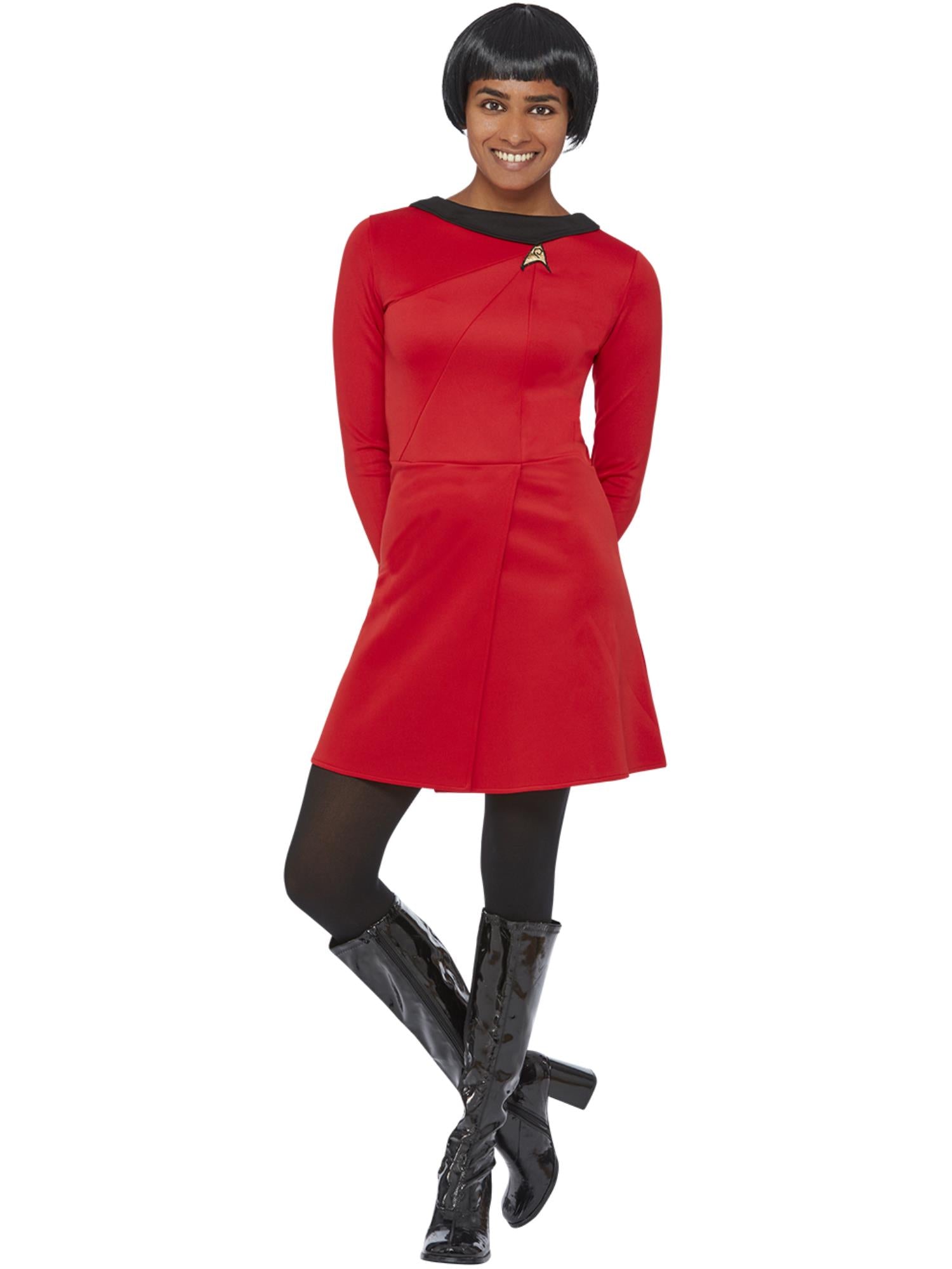 smiffys-fever-star-trek-uniform-kost-m-damen-rot-gr-e-m image 4