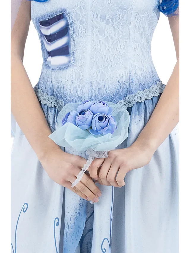 smiffys-fever-corpse-bride-emily-brautstrau-blau image 1