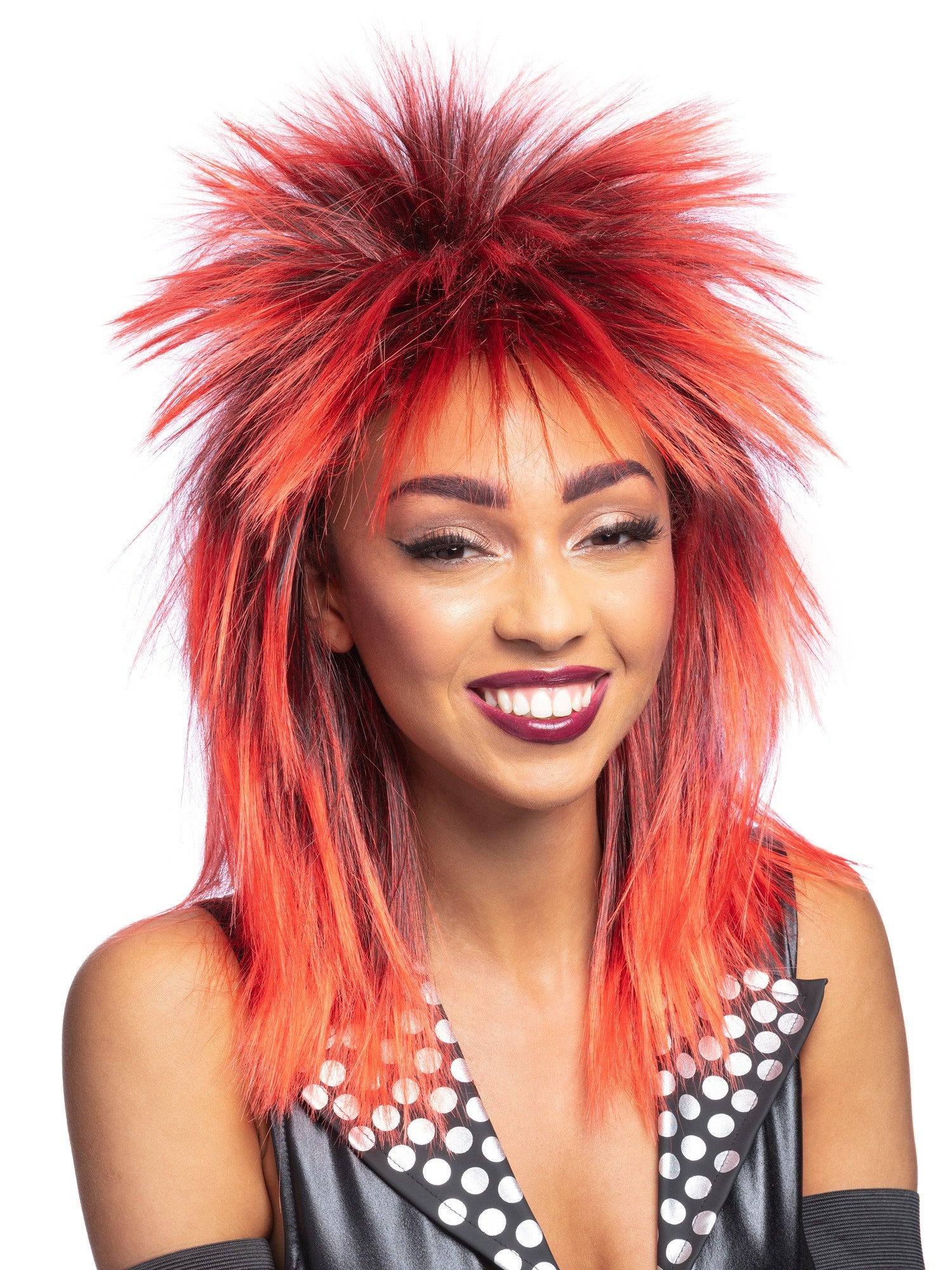 smiffys-fever-rock-diva-per-cke-schwarz-lang-80er image 4
