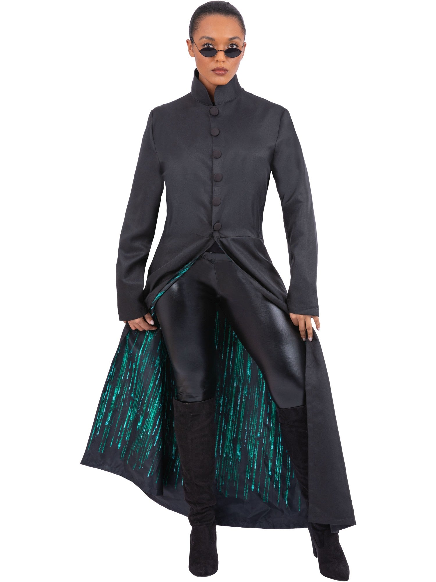 smiffys-fever-matrix-neo-jacke-mit-print-kost-m-l-schwarz image 3